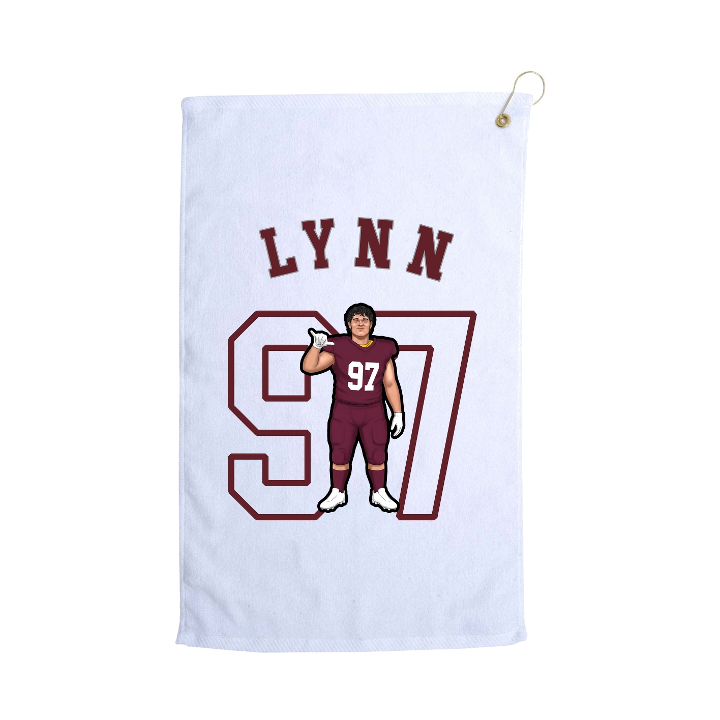 Golf Towel — Shirsey Arch in White