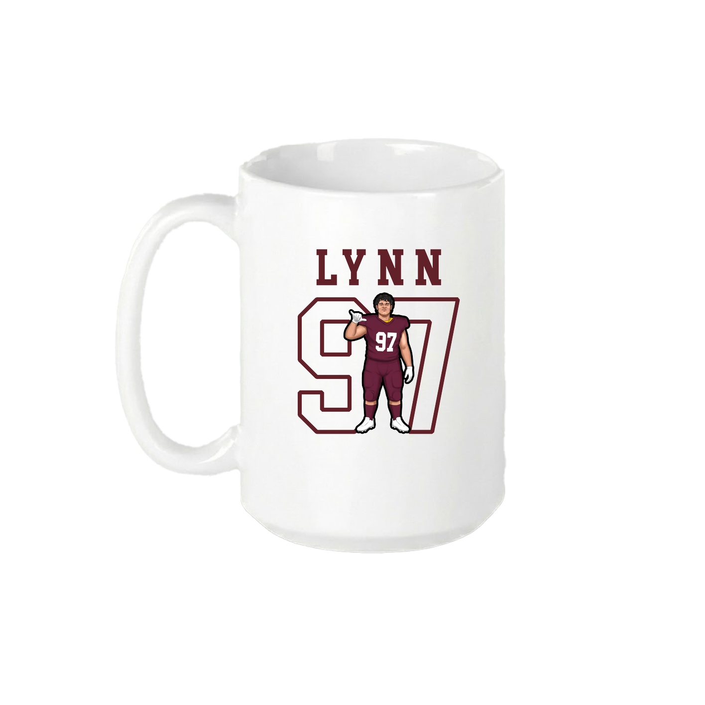 15oz Coffee Mug — Shirsey in White