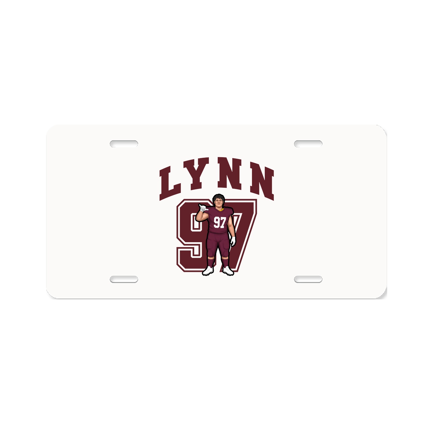 License Plate — Number in Classic