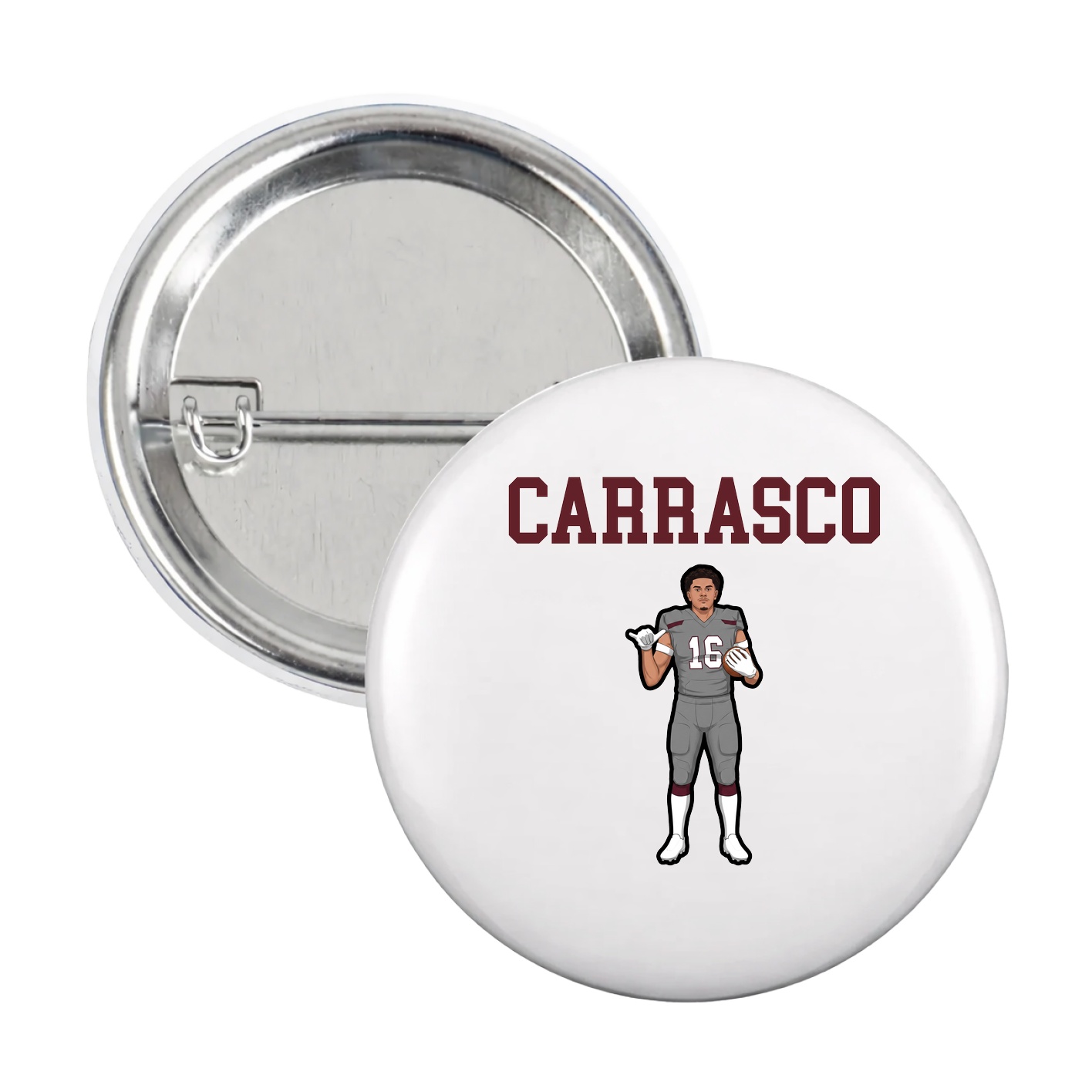 Game Day Button — Shirsey in White
