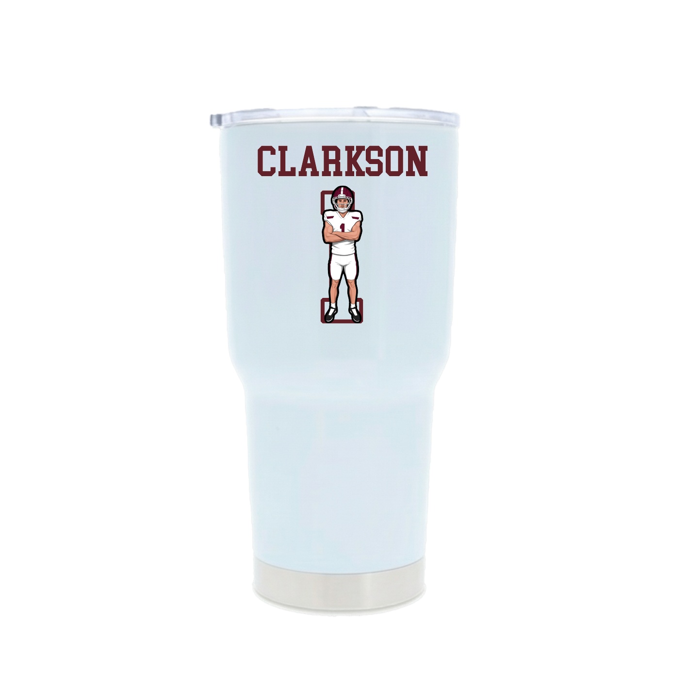 30oz Stainless Steel Tumbler — Shirsey in White