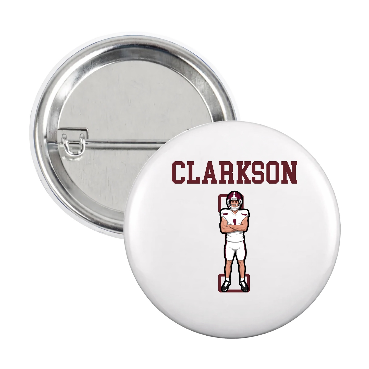 Game Day Button — Shirsey in White