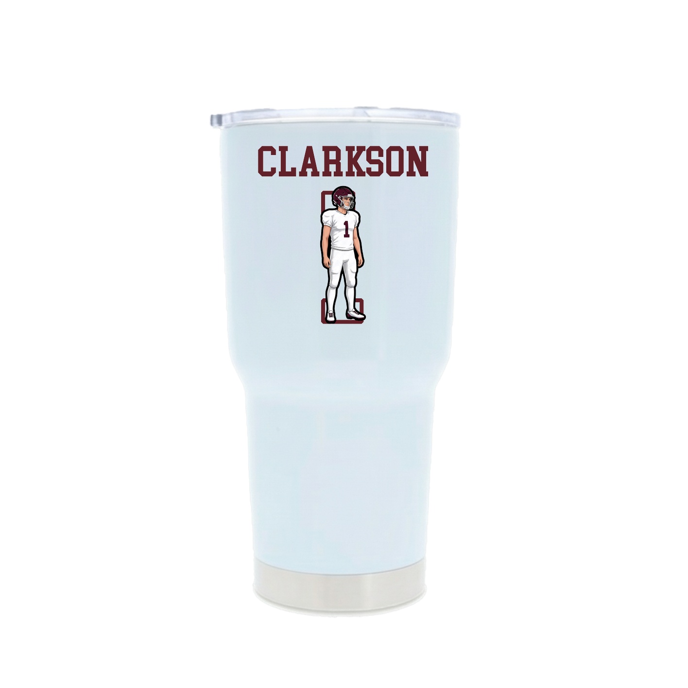 30oz Stainless Steel Tumbler — Shirsey in White