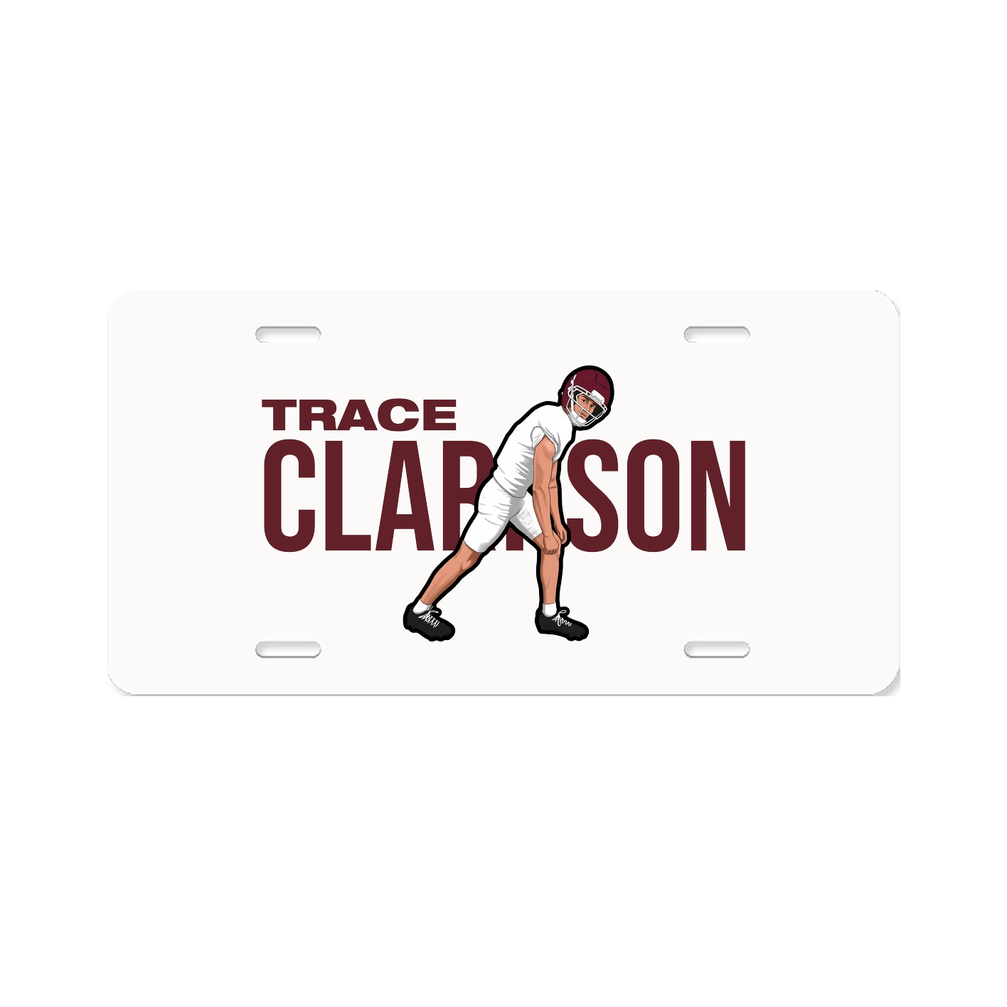 License Plate — Player Name in Classic