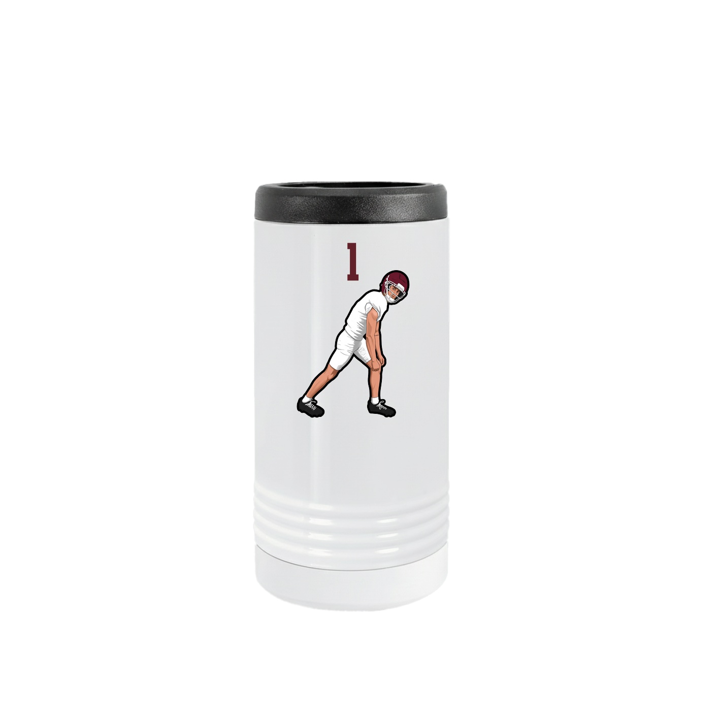 Slim Beverage Holder — Number Top in White
