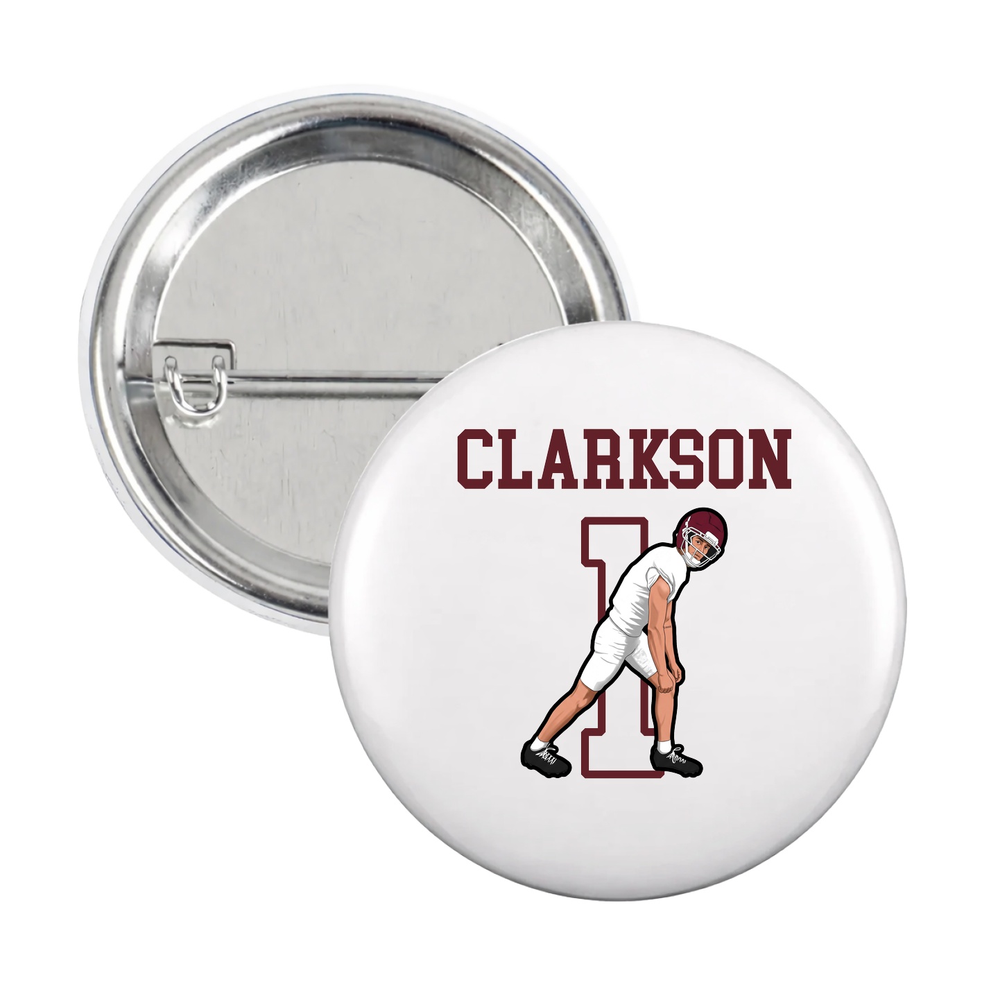Game Day Button — Shirsey in White