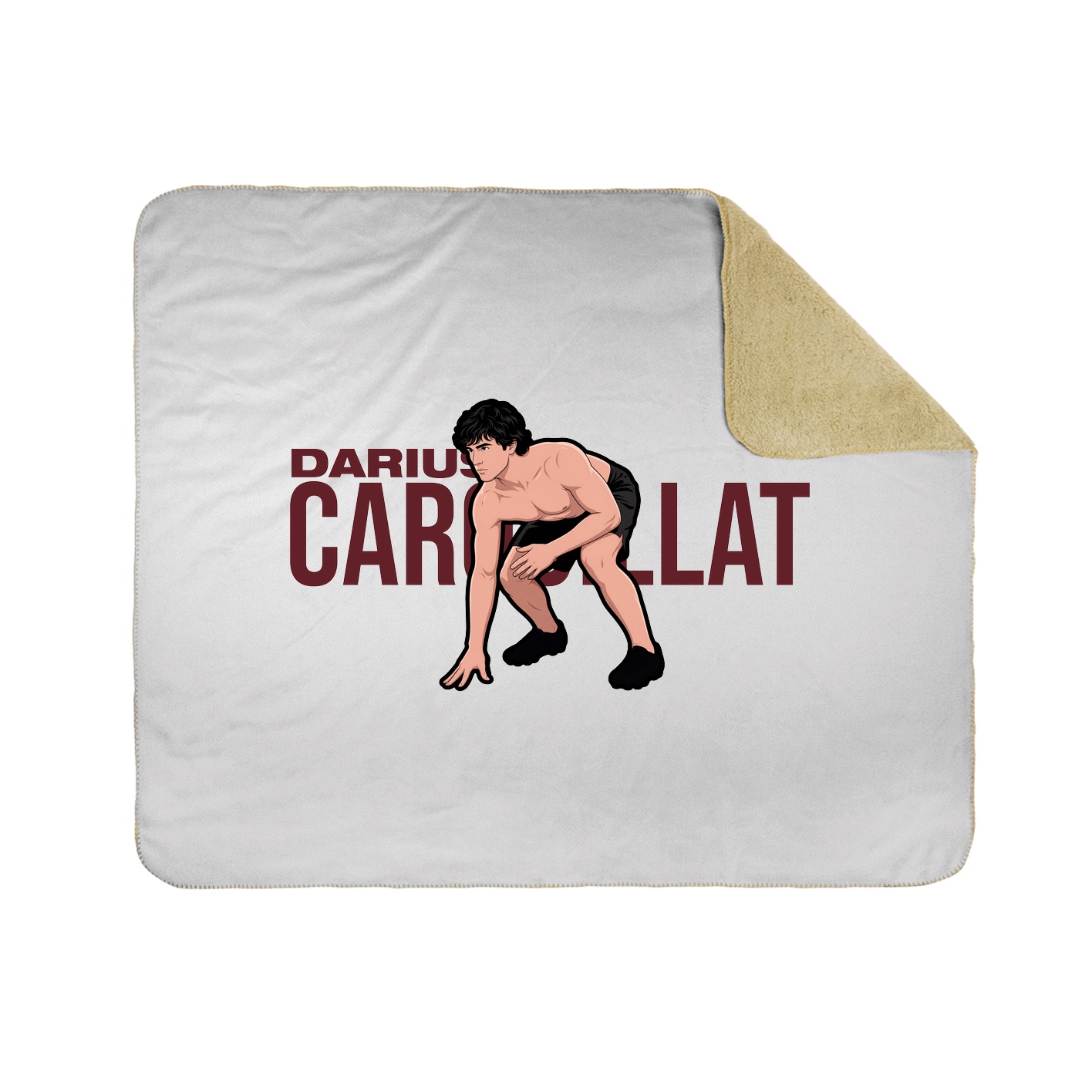 Throw Blanket — Player Name in White
