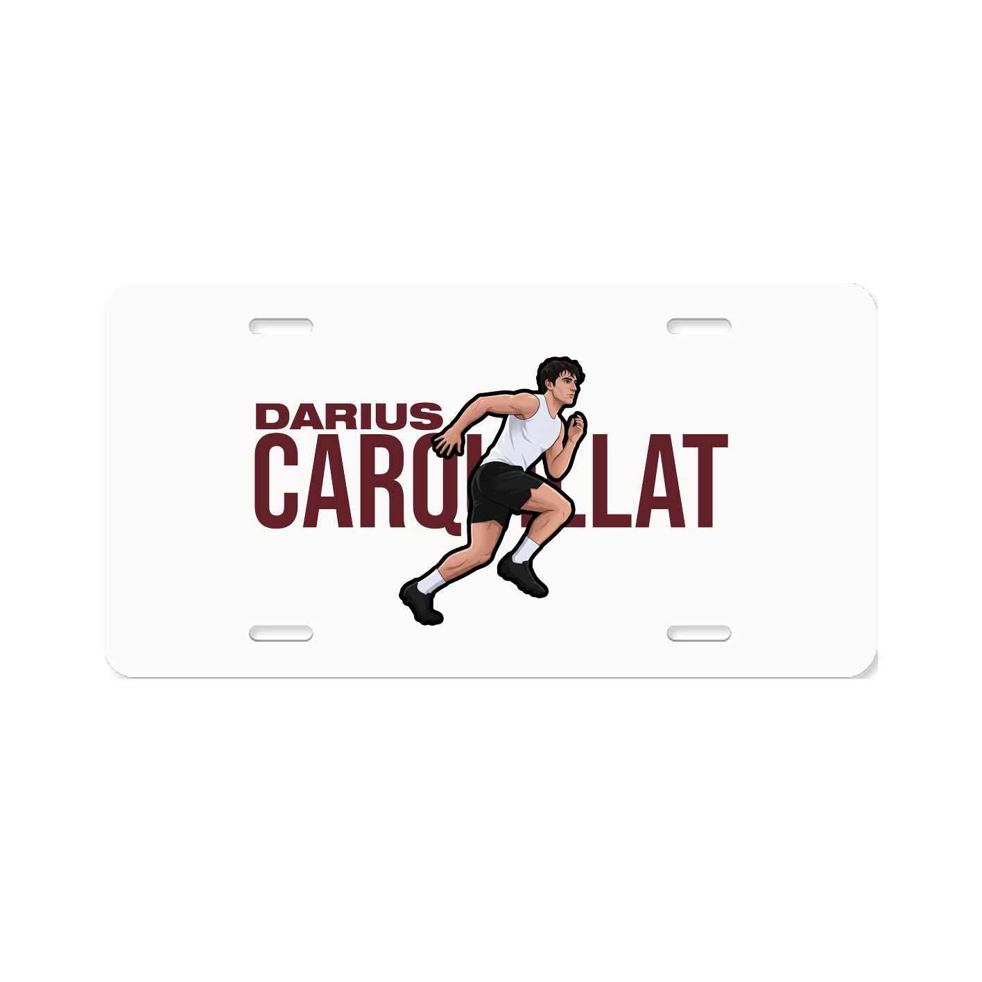 License Plate — Player Name in Classic