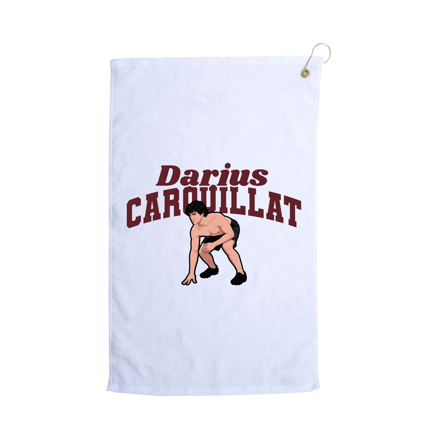 Golf Towel — Signature Arch in White