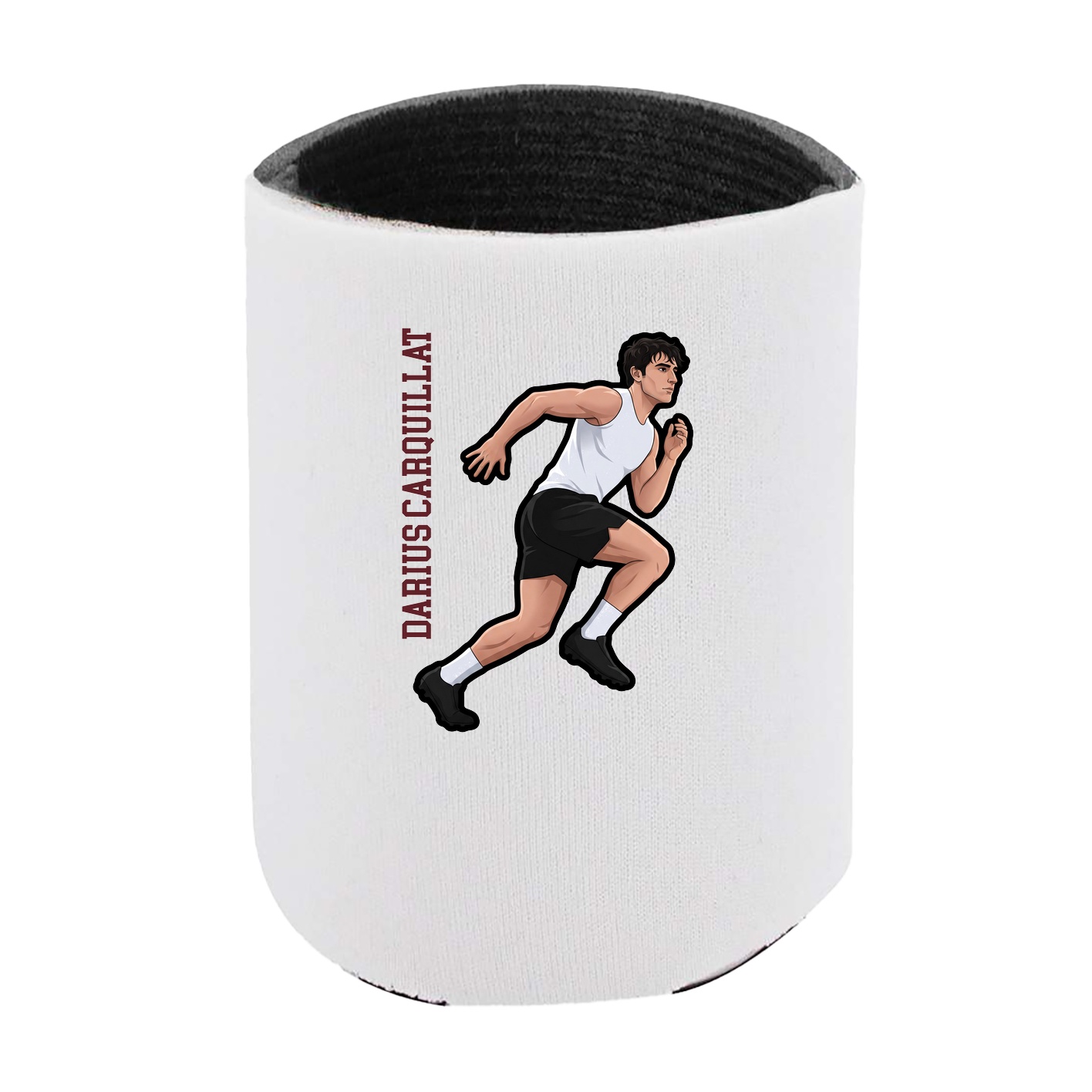 Can Holder — Name Vertical in White
