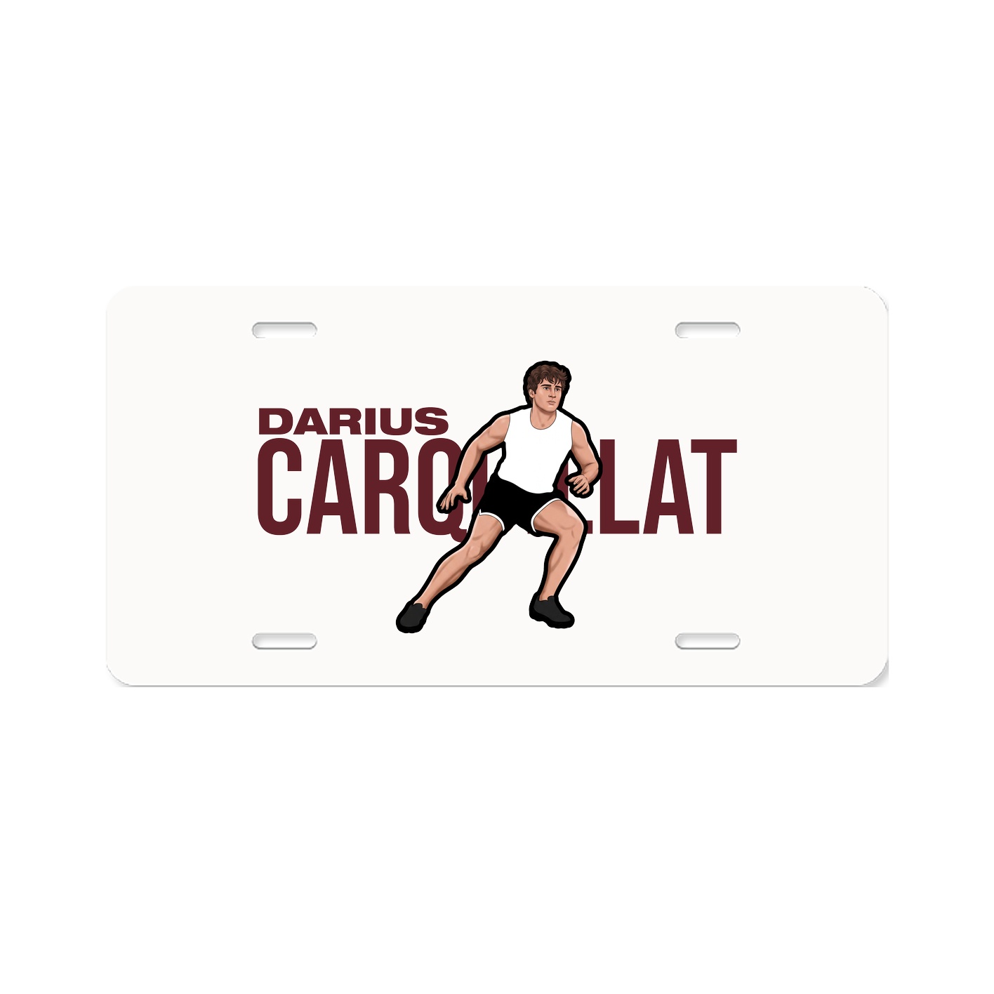 License Plate — Player Name in Classic
