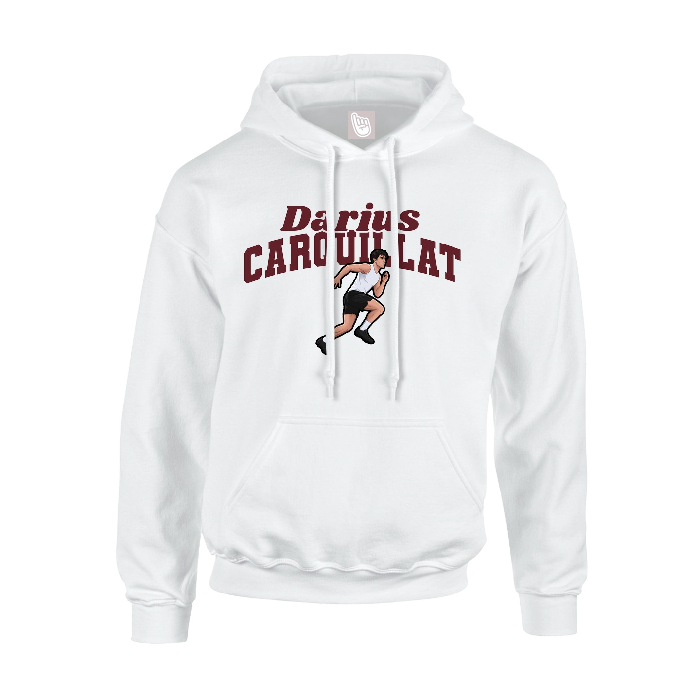 Hoodie — Signature Arch in White