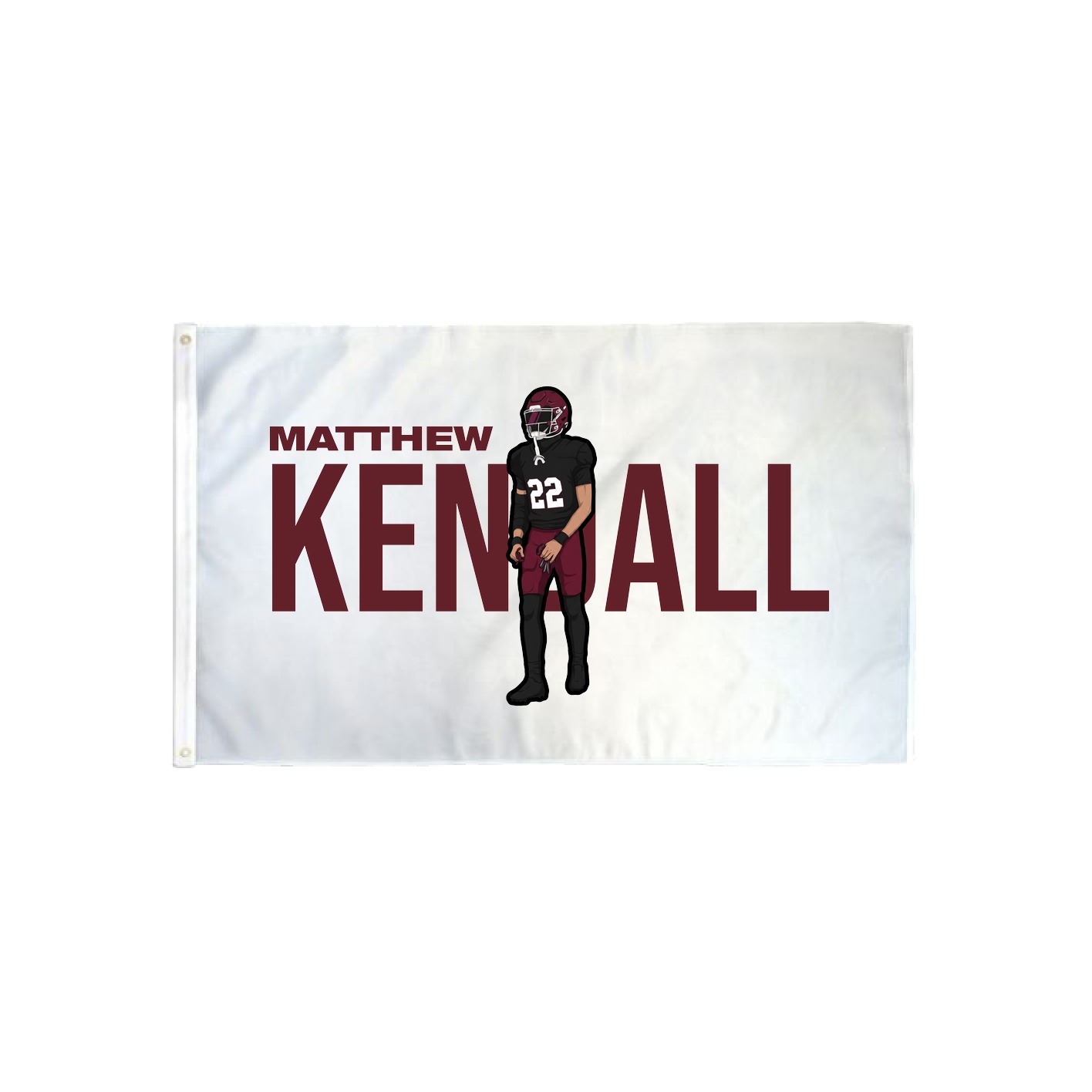 3x5 Flag — Player Name in Classic