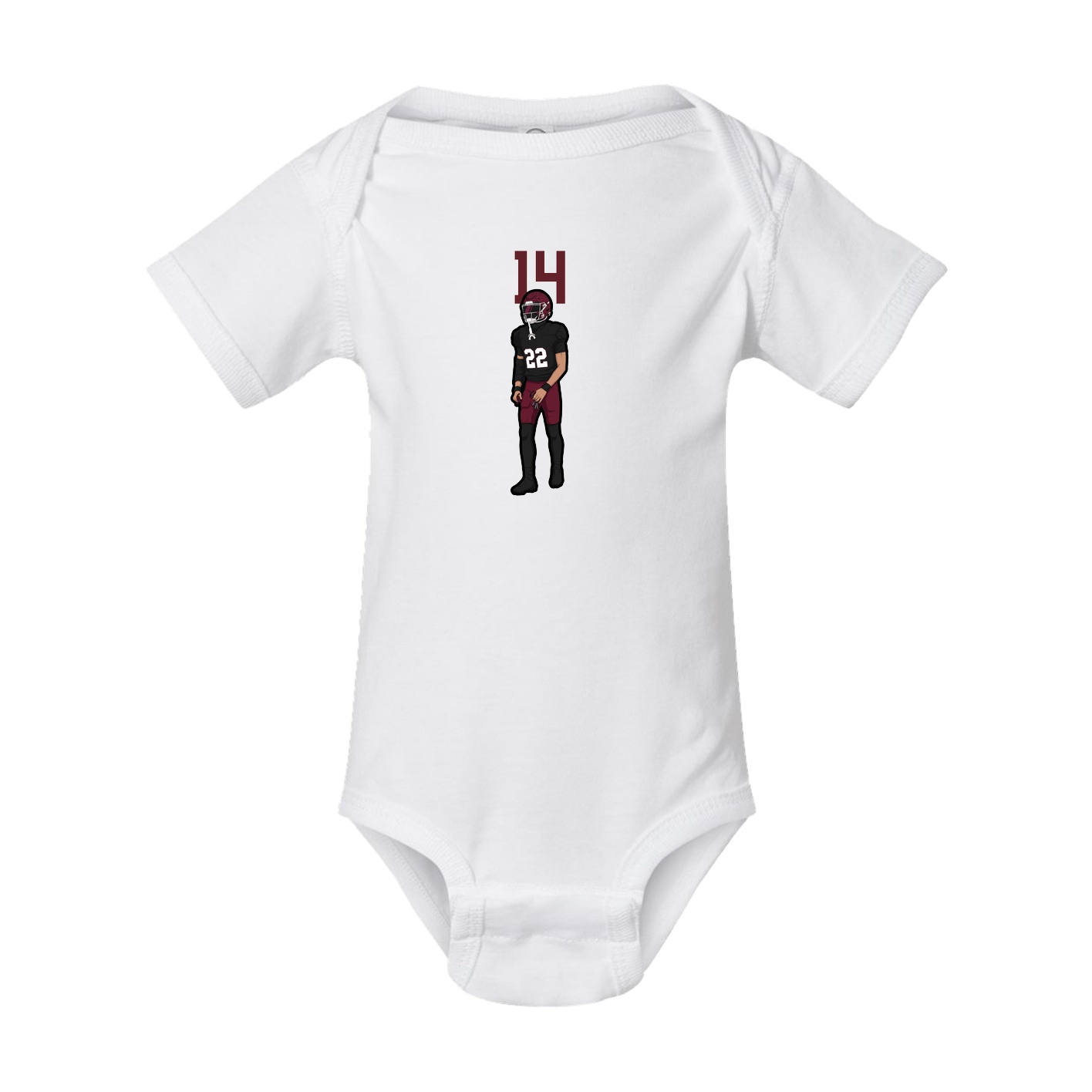 Baby Onesie — Number Top in White
