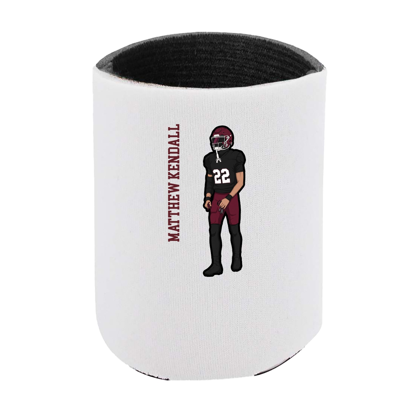 Can Holder — Name Vertical in White