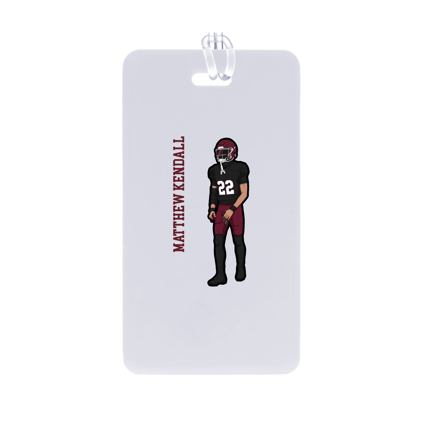 Bag Tag — Name Vertical in Classic
