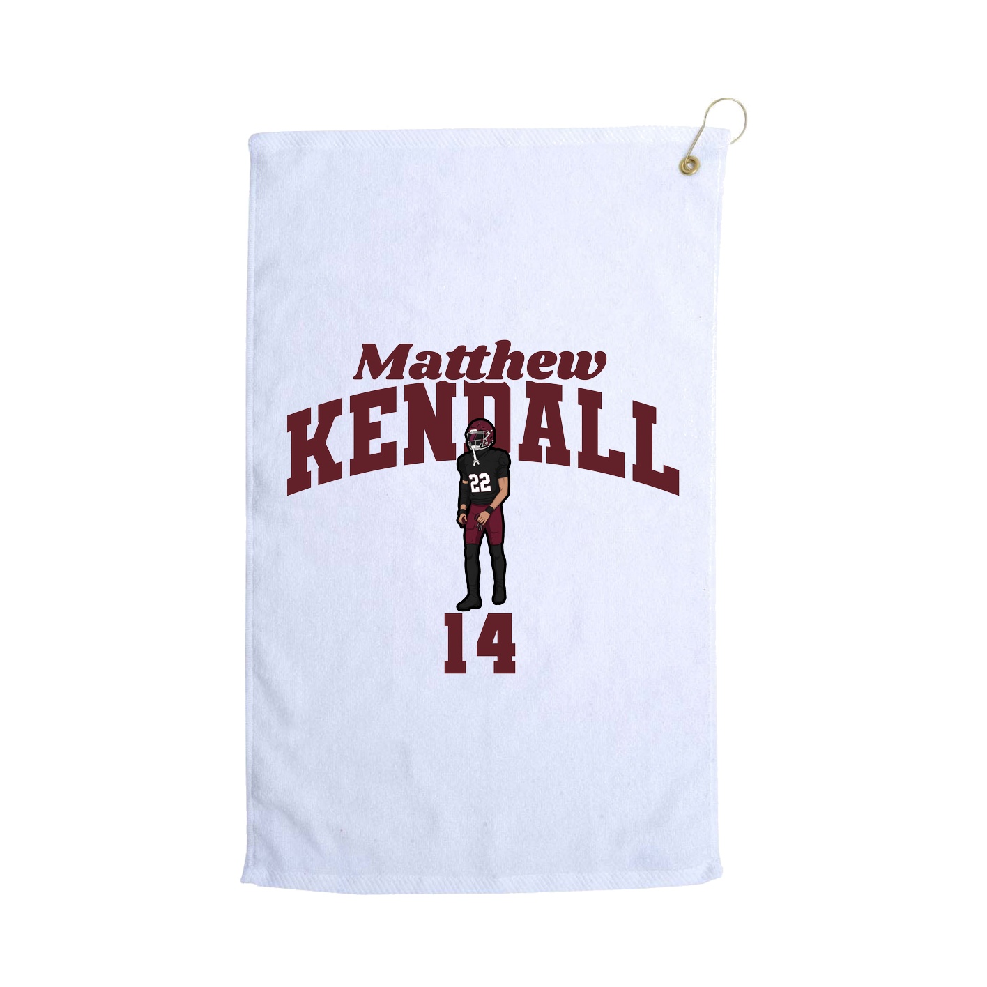 Golf Towel — Signature Arch in White