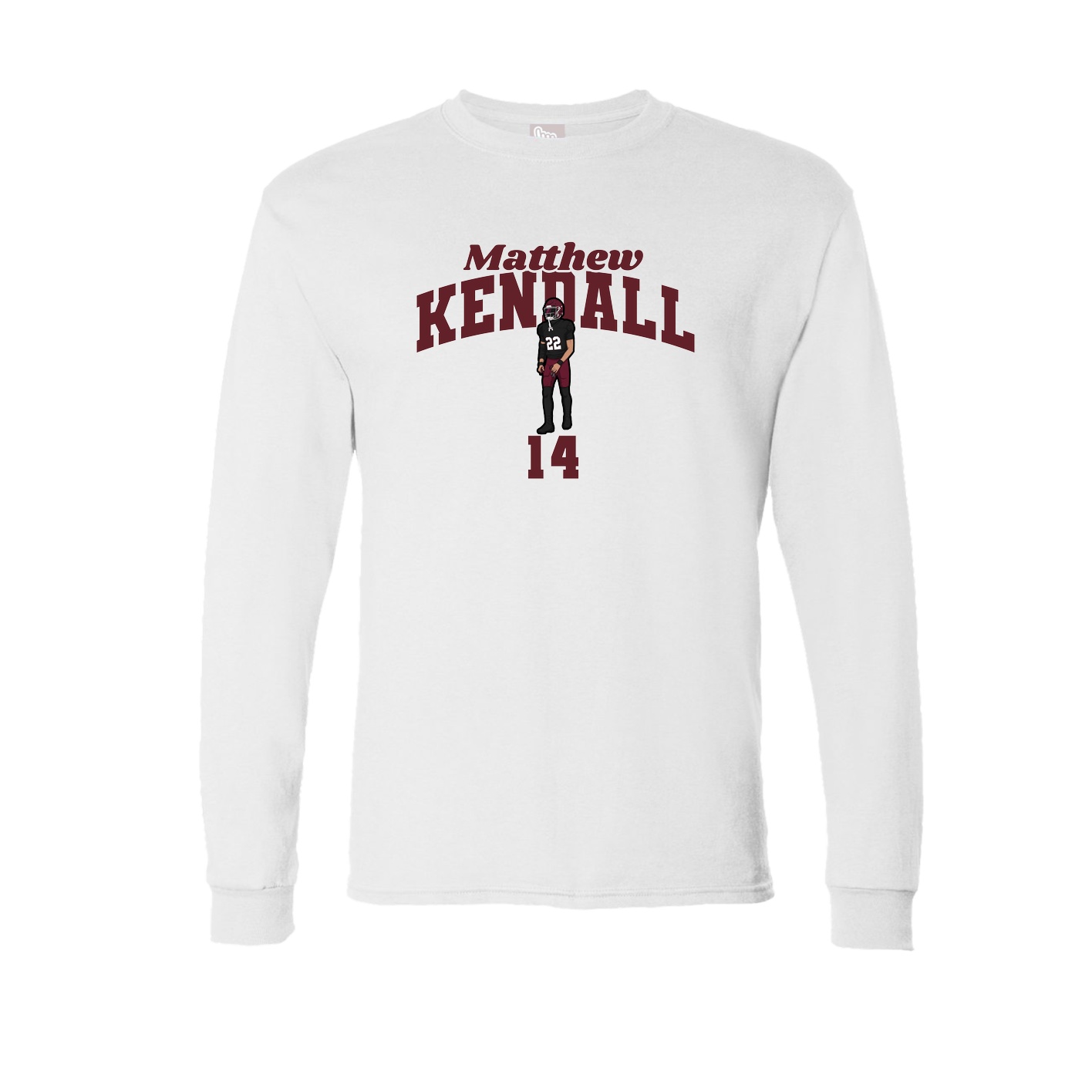 Long Sleeve Tee — Signature Arch in White