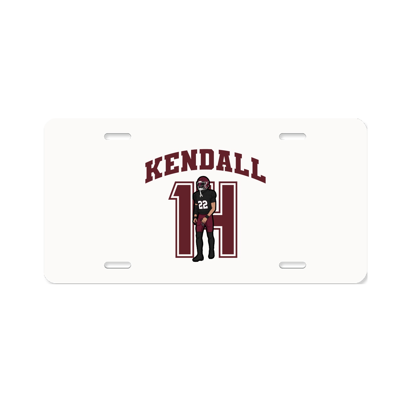 License Plate — Number in Classic
