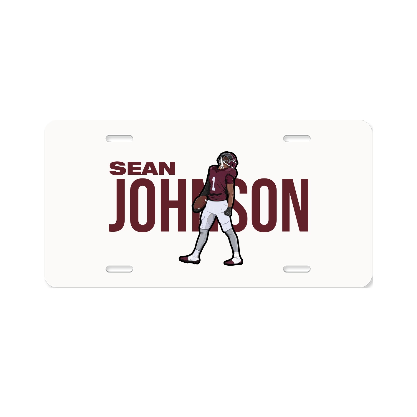 License Plate — Player Name in Classic