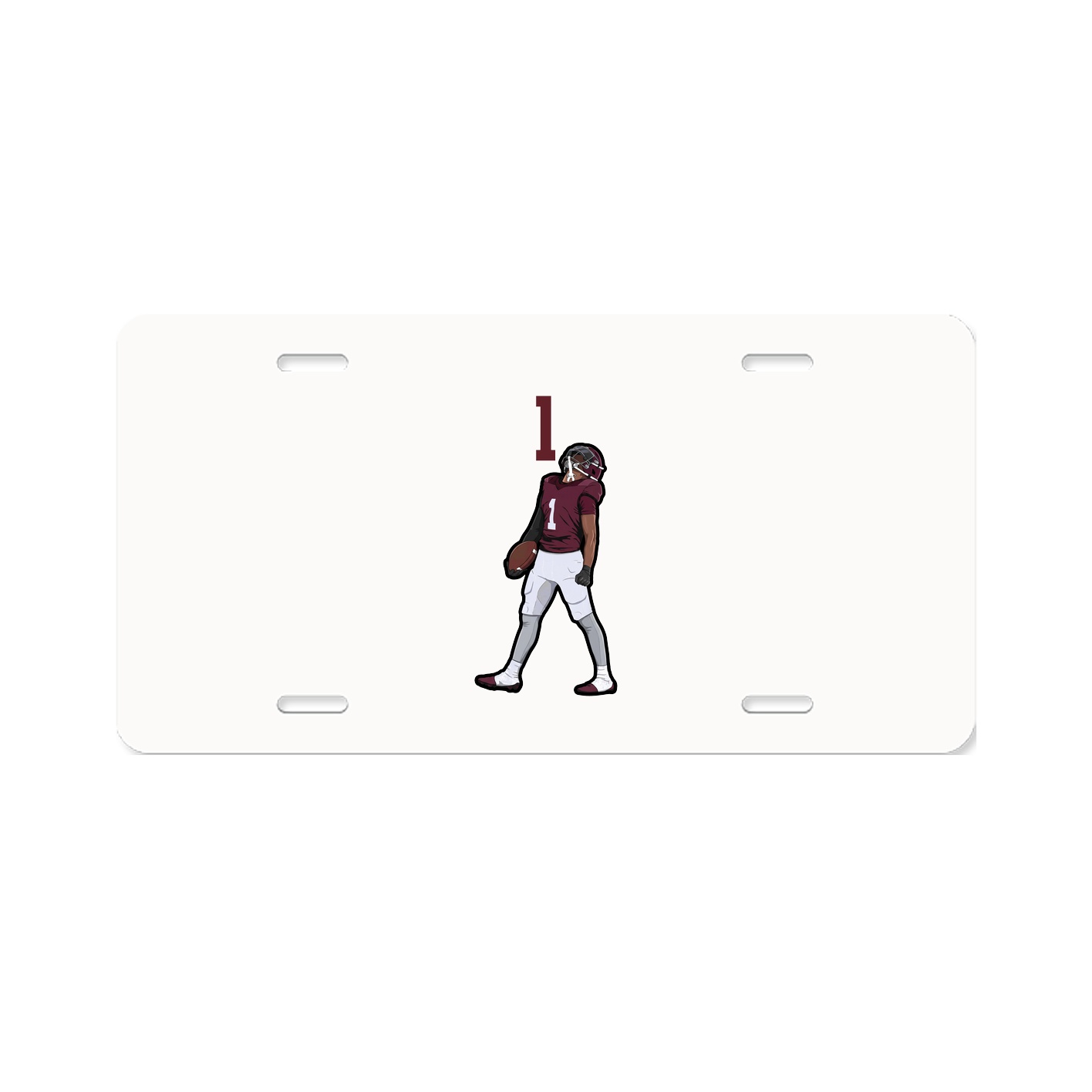 License Plate — Number Top in Classic