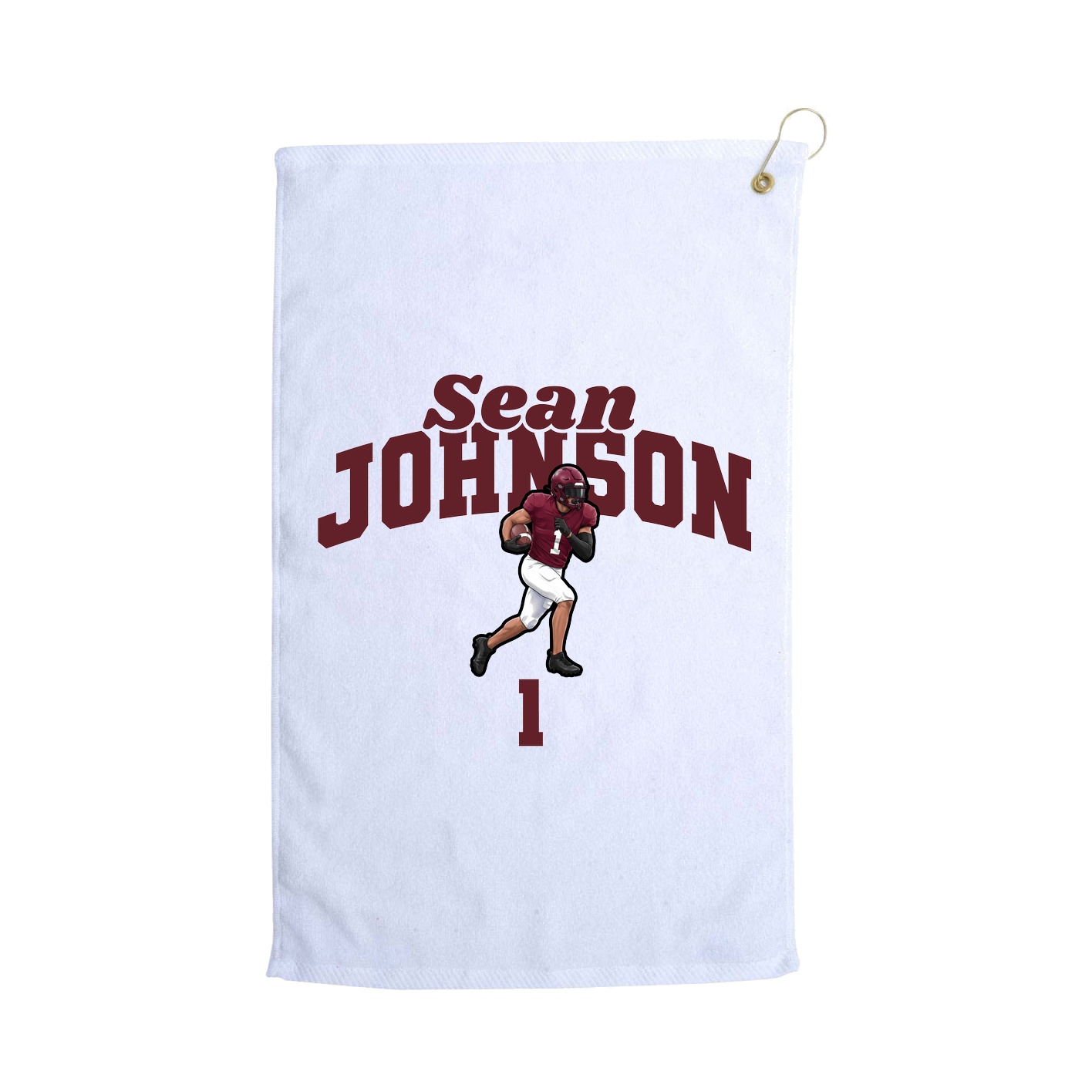 Golf Towel — Signature Arch in White