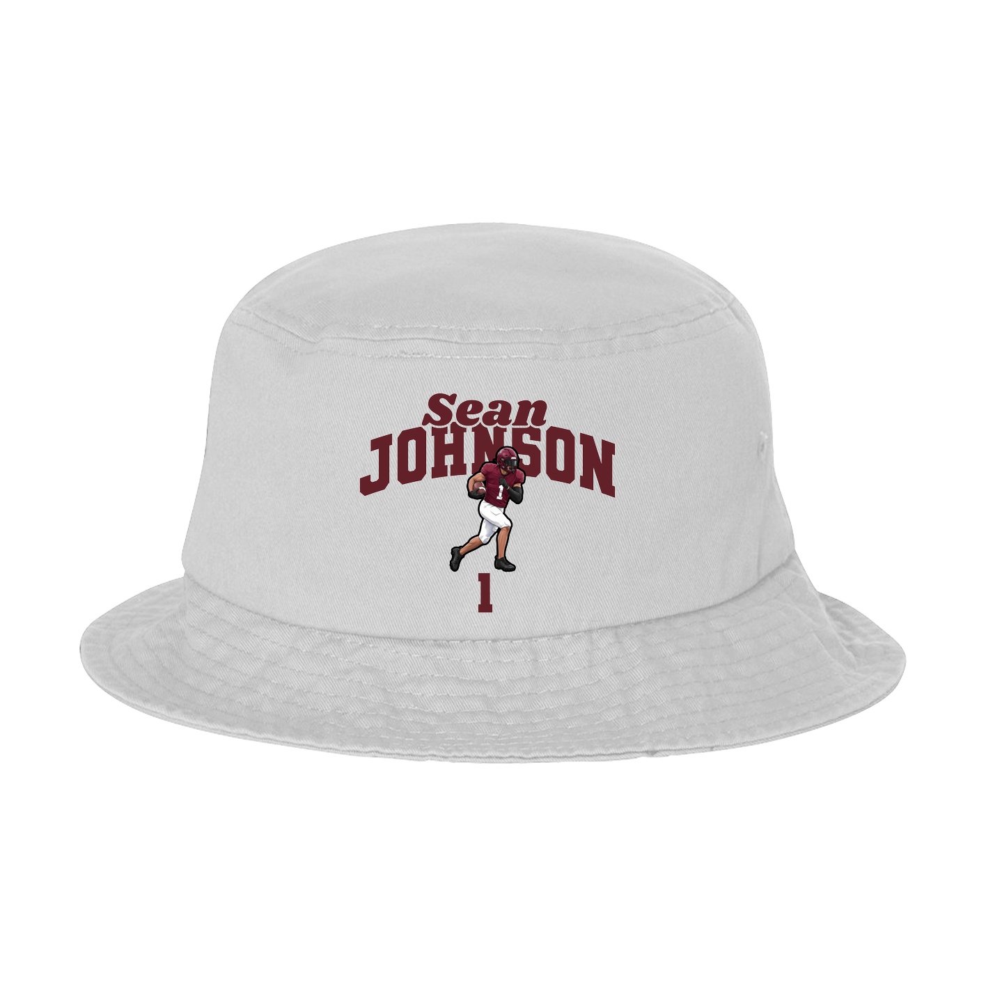 Bucket Cap — Signature Arch in White