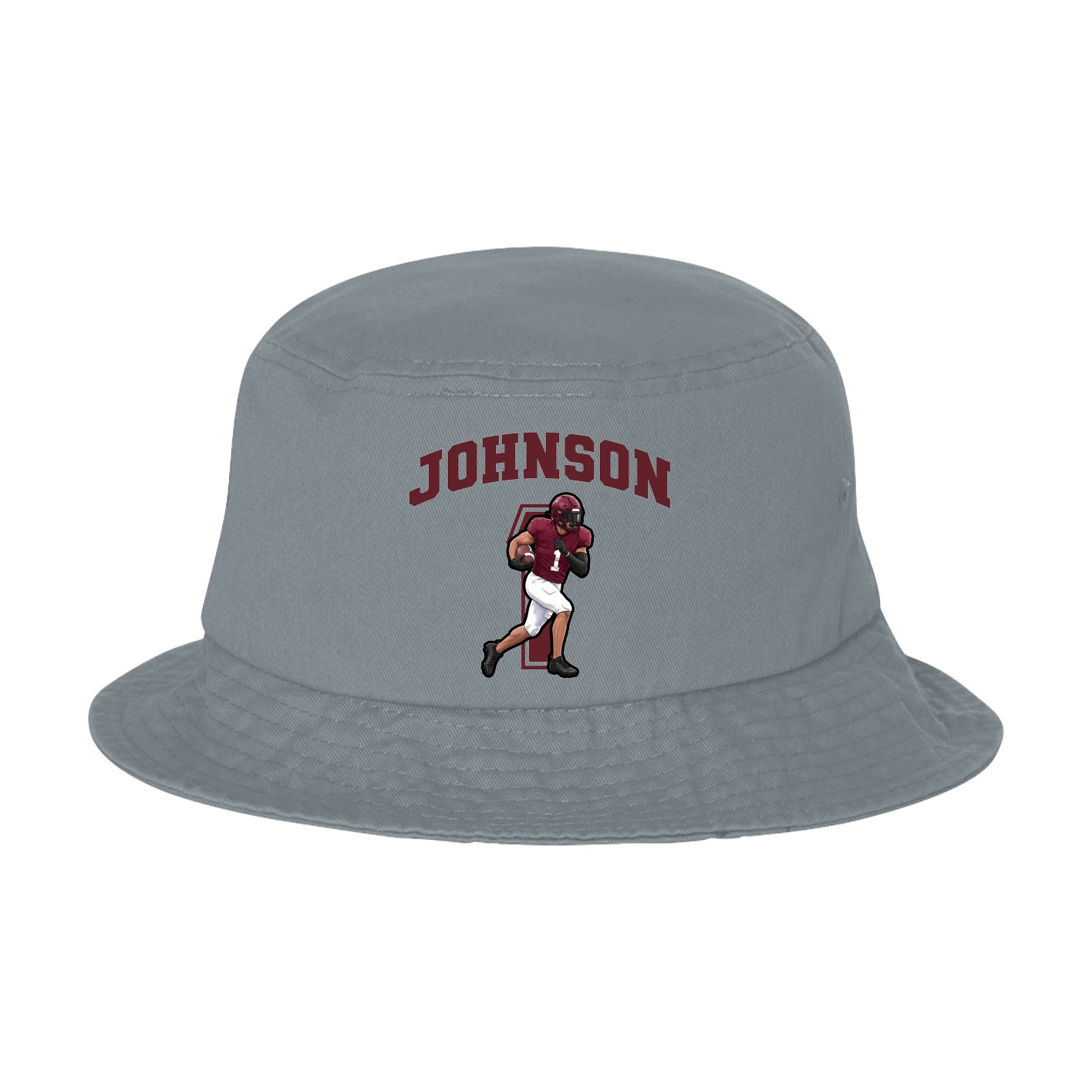 Bucket Cap — Number in Grey