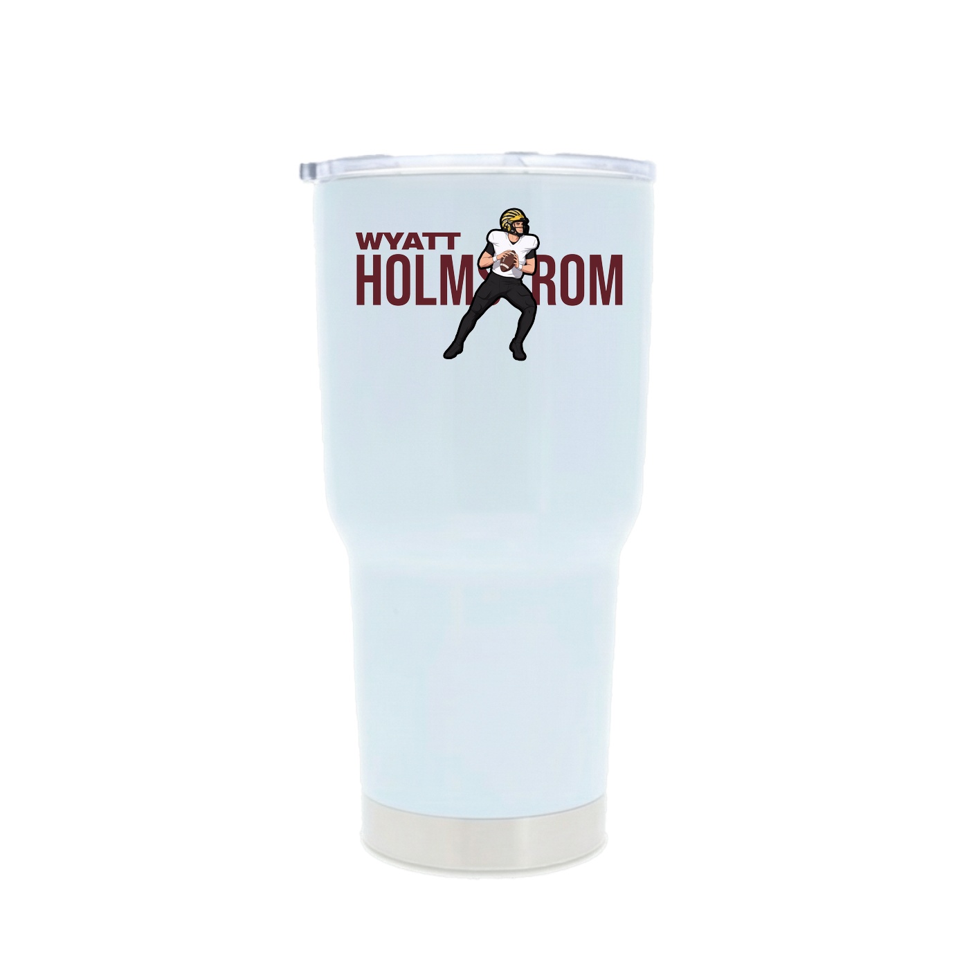 30oz Stainless Steel Tumbler — Player Name in White