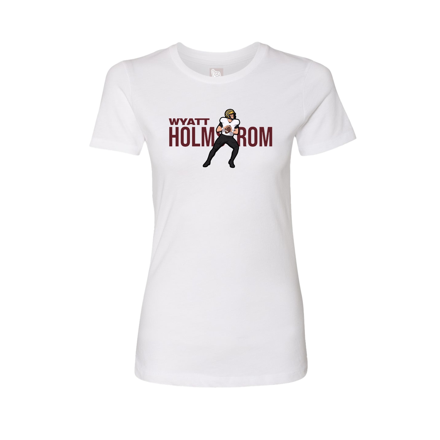 Womens Tee — Player Name in White