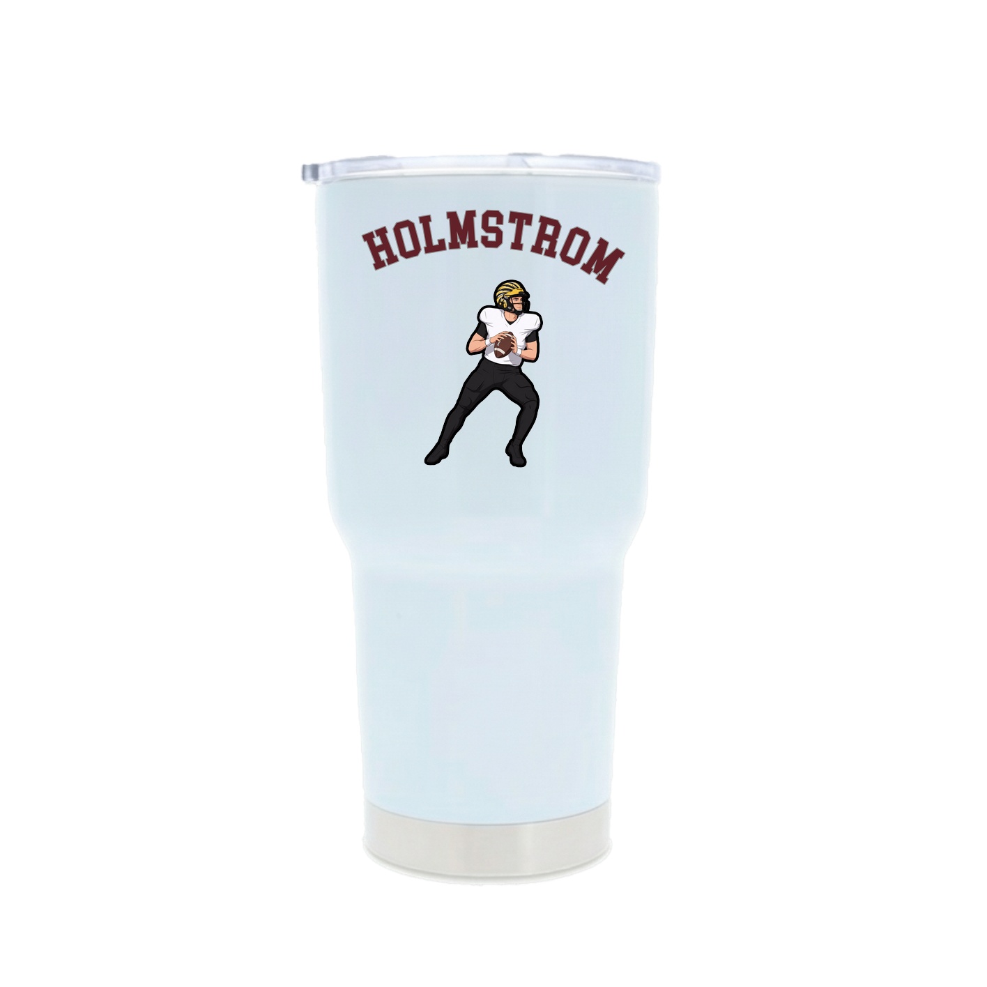30oz Stainless Steel Tumbler — Shirsey Arch in White