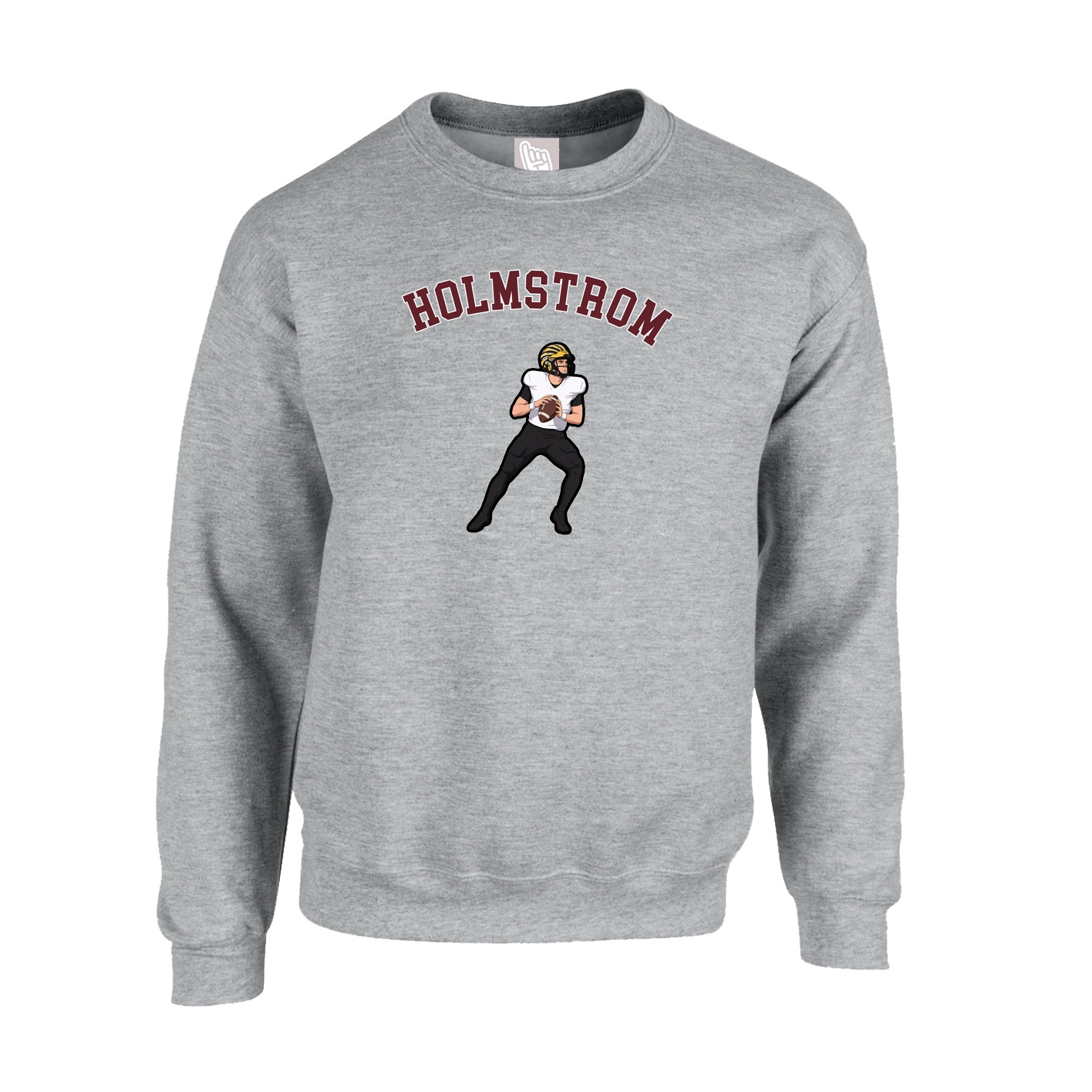 Fleece Crew — Shirsey Arch in Grey
