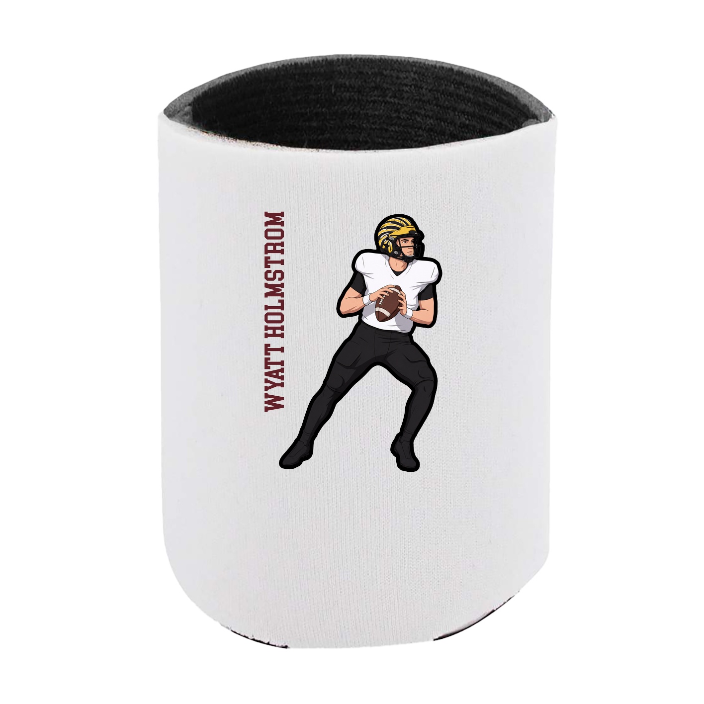 Can Holder — Name Vertical in White
