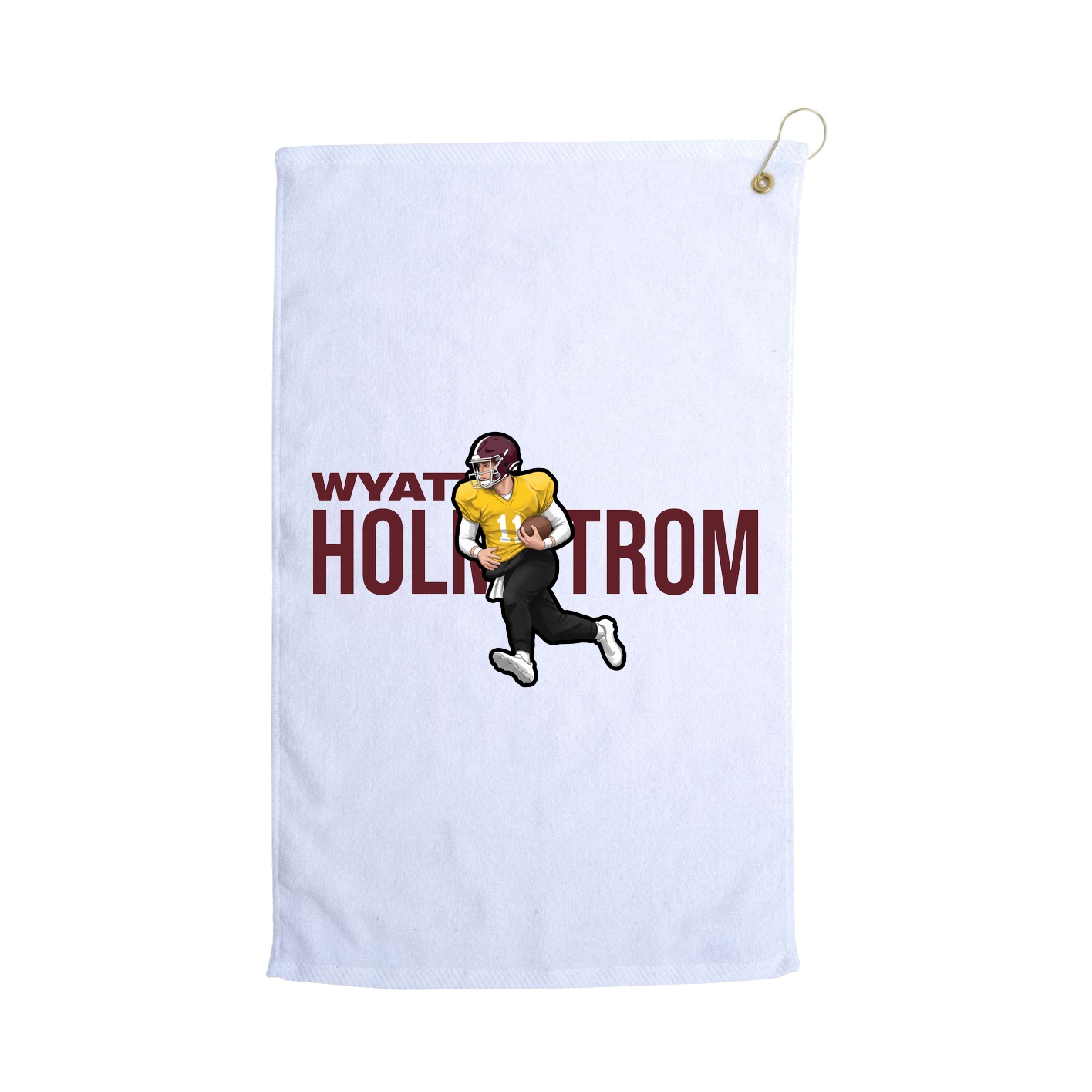 Golf Towel — Player Name in White