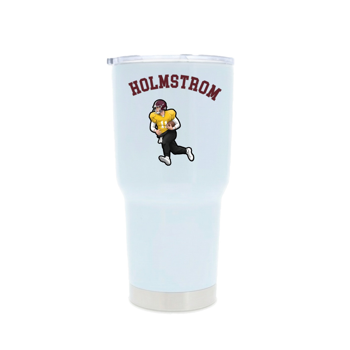 30oz Stainless Steel Tumbler — Shirsey Arch in White