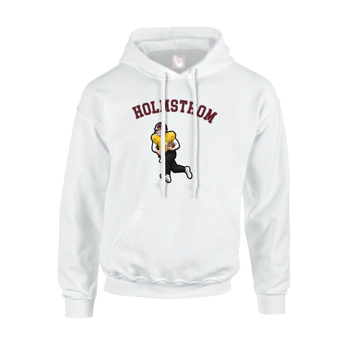 Youth Hoodie — Shirsey Arch in White