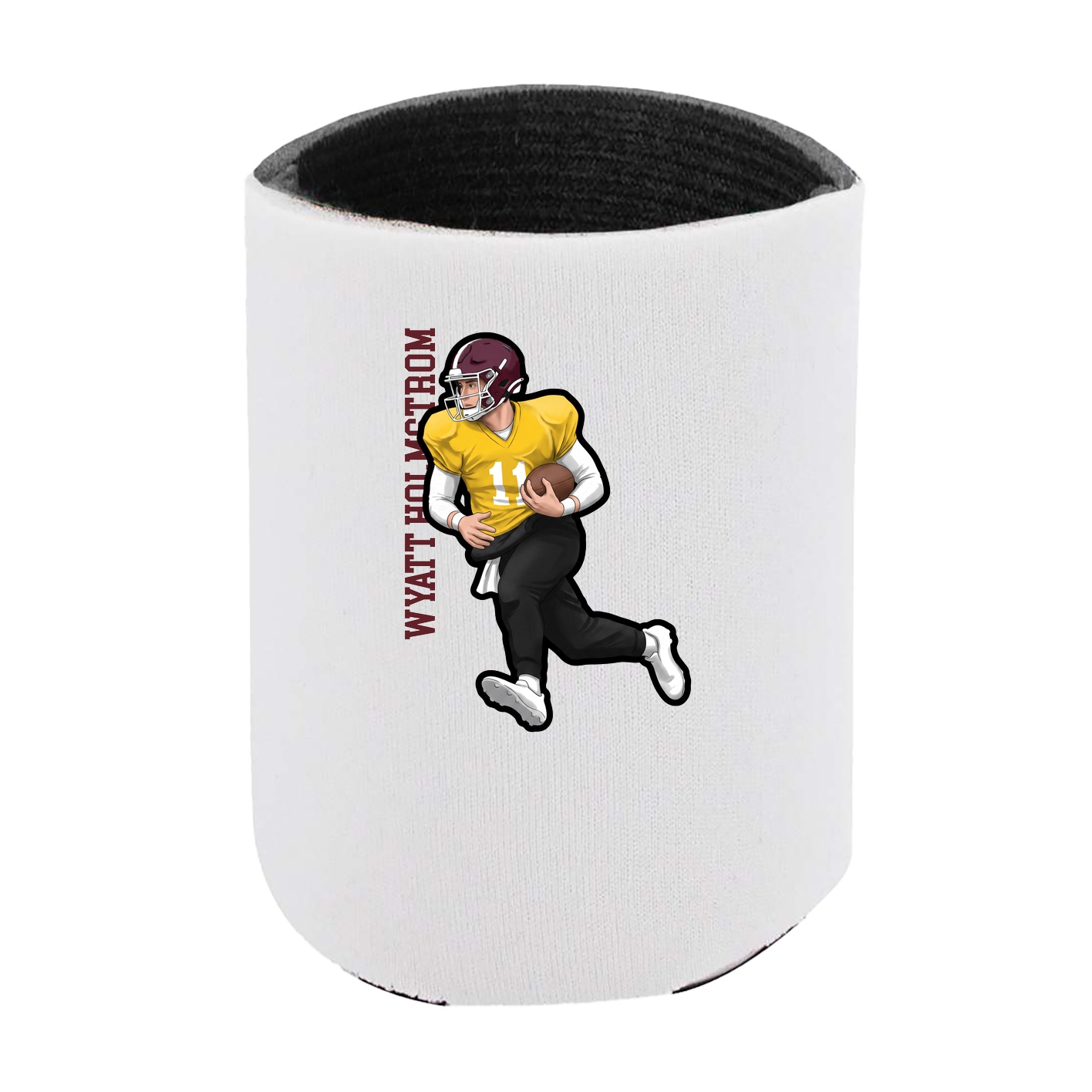 Can Holder — Name Vertical in White