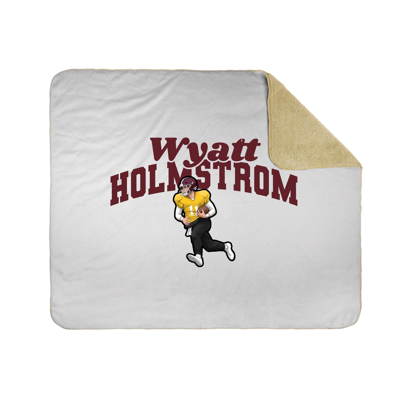 Throw Blanket — Signature Arch in White