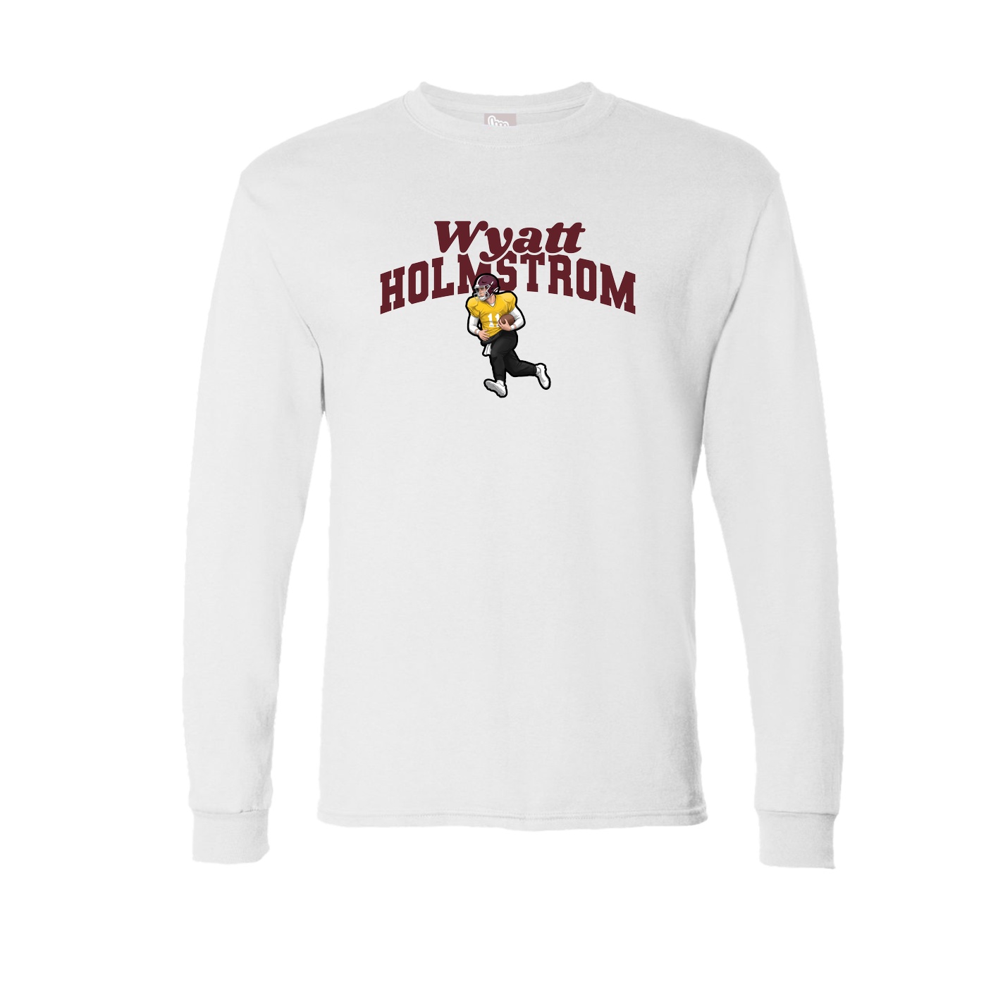 Long Sleeve Tee — Signature Arch in White