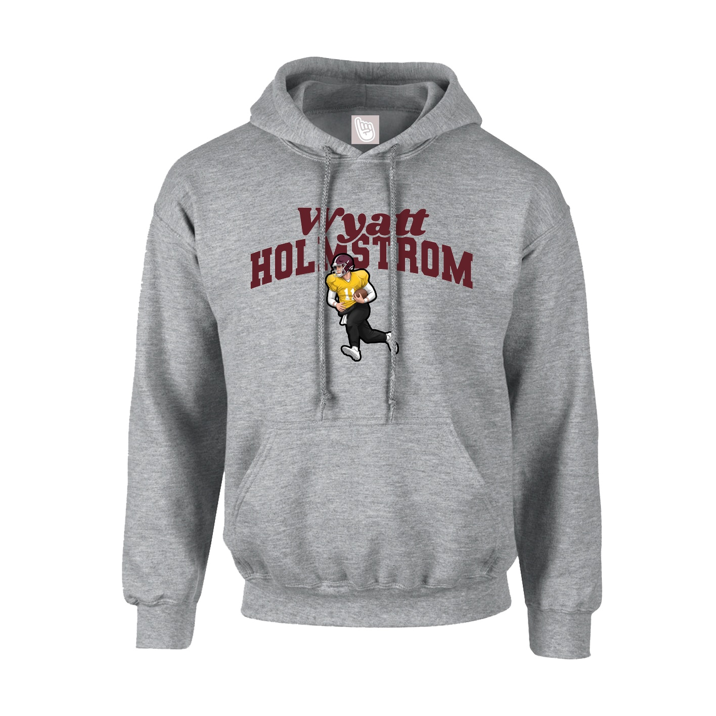Hoodie — Signature Arch in Grey