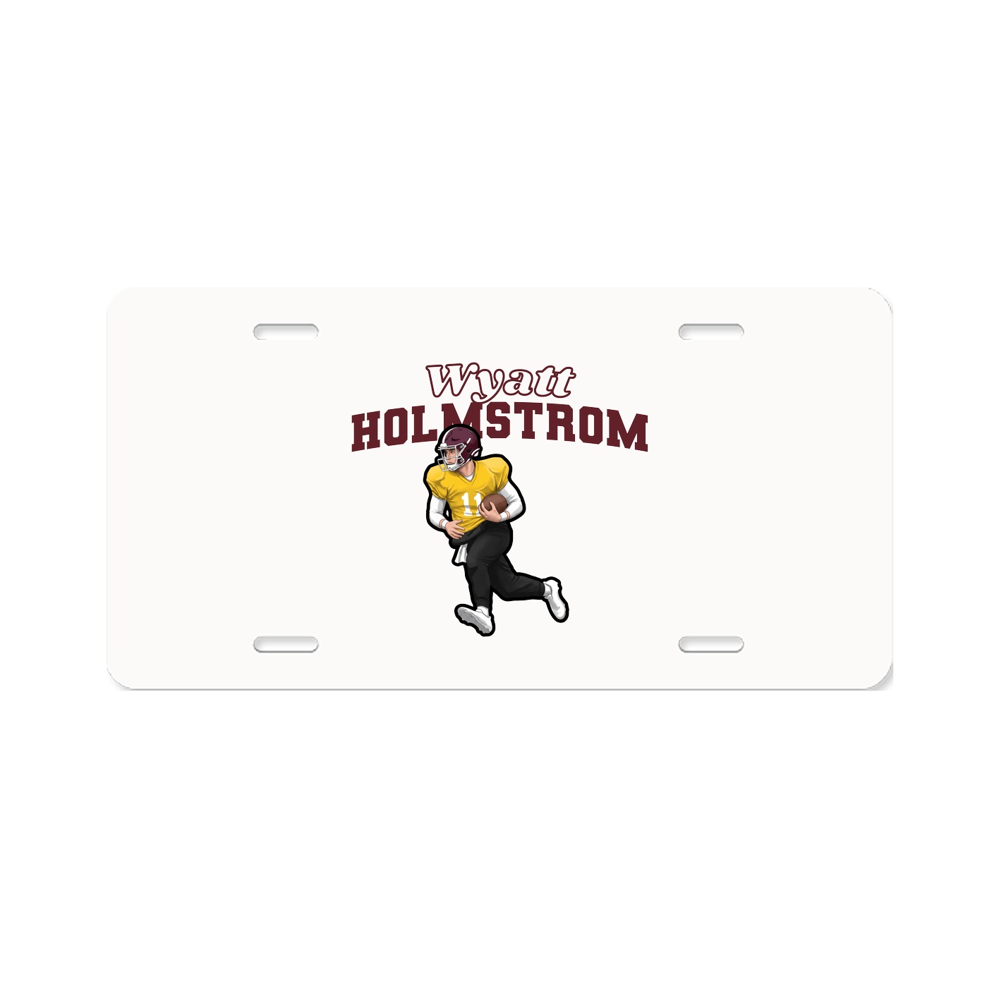 License Plate — Name Arch in Classic