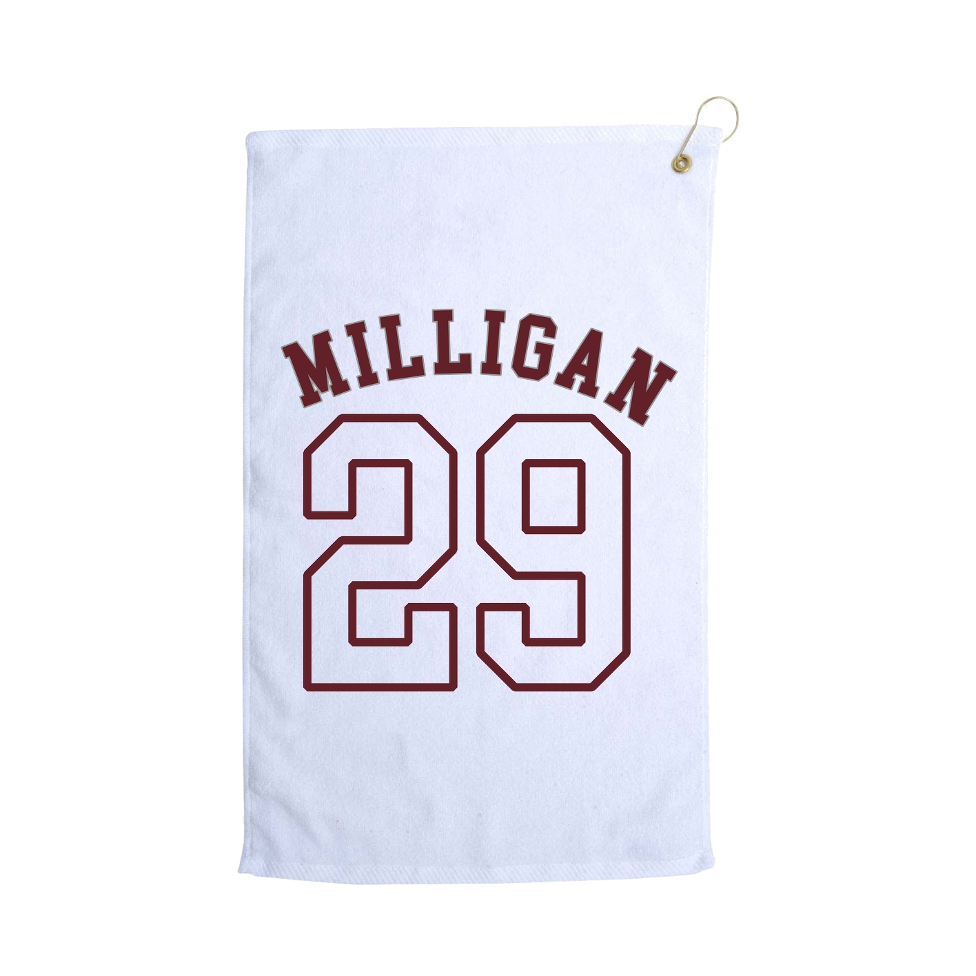Golf Towel — Shirsey Arch in White
