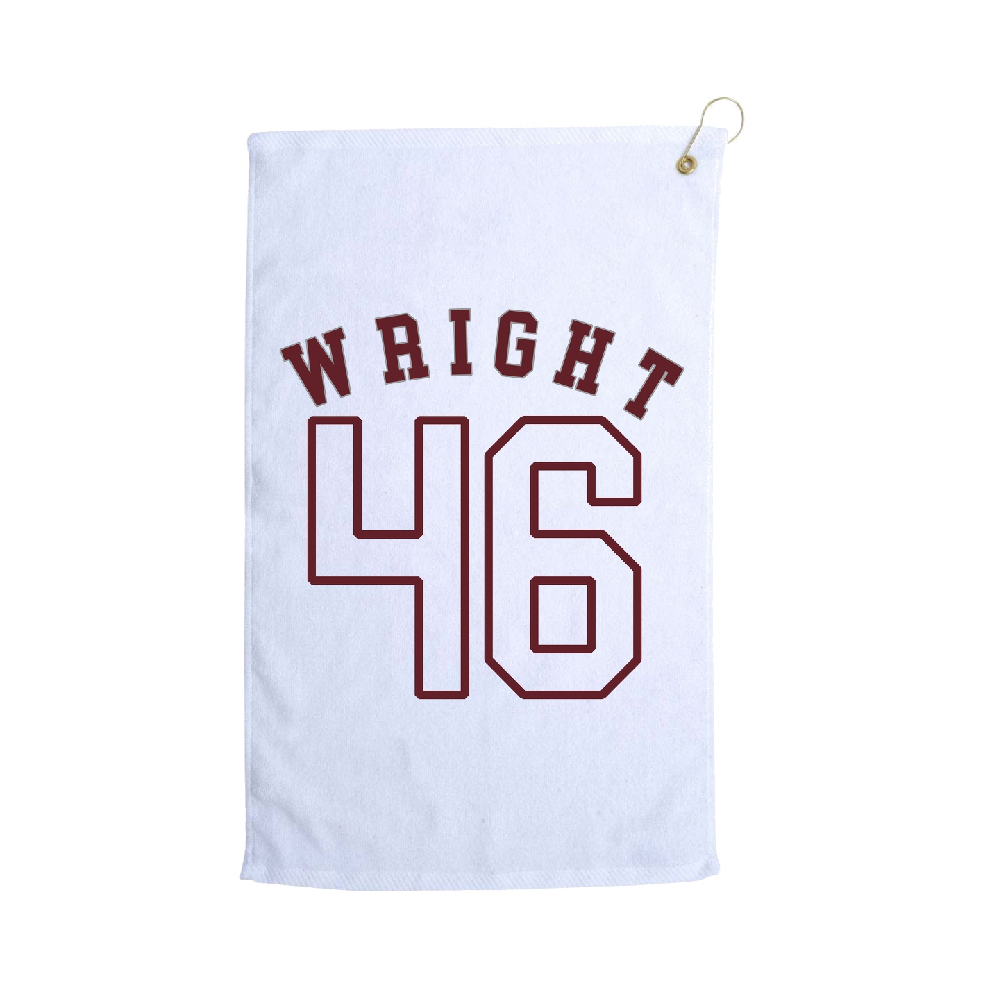 Golf Towel — Shirsey Arch in White