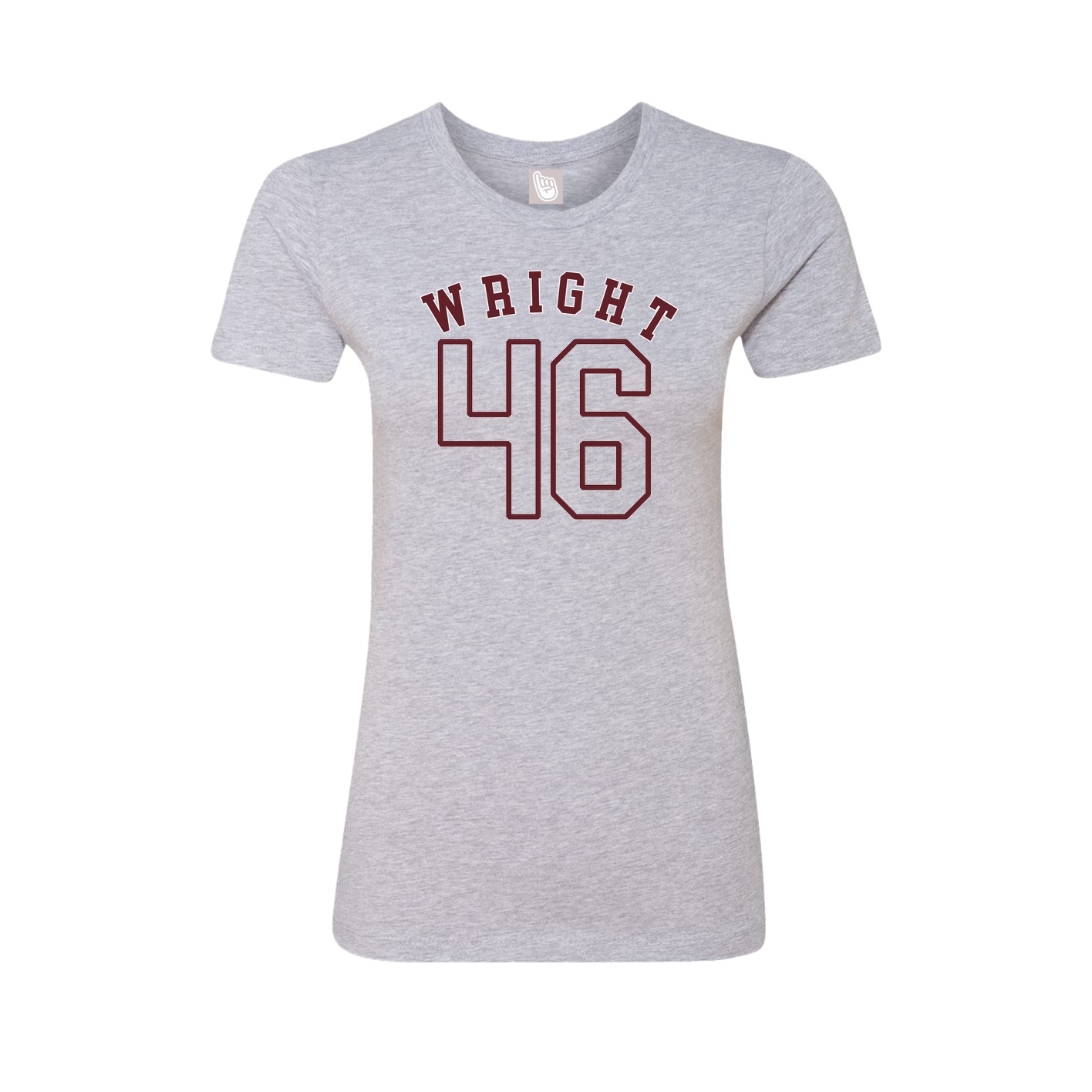 Fitted Women's Tee — Shirsey Arch in Grey
