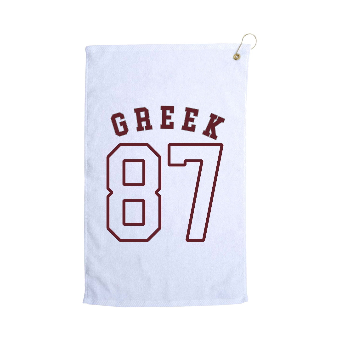 Golf Towel — Shirsey Arch in White