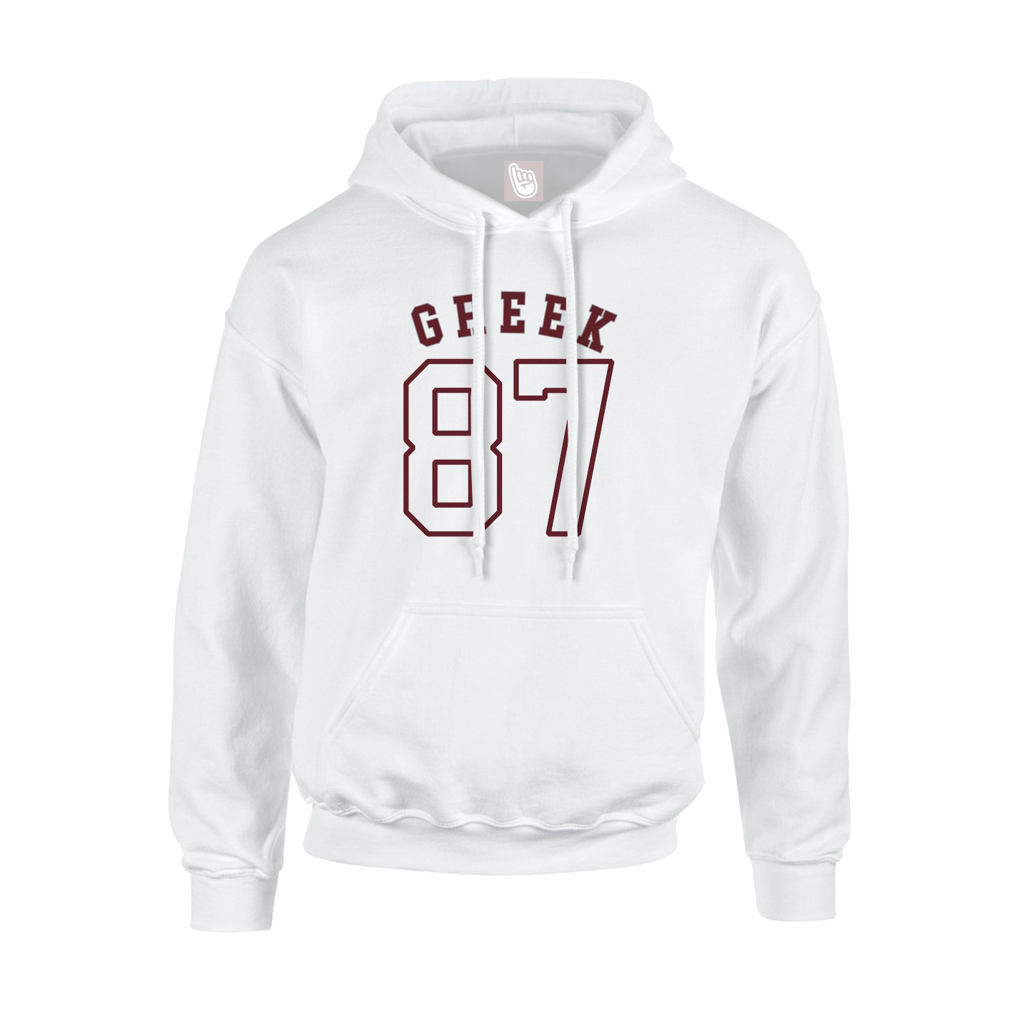 Hoodie — Shirsey Arch in White