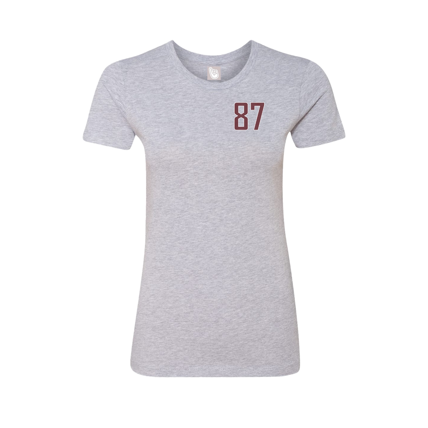 Fitted Women's Tee — Front Shirsy in Grey