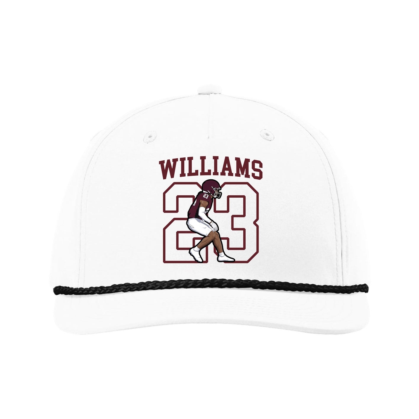 Five-Panel Classic Rope Cap — Shirsey in White