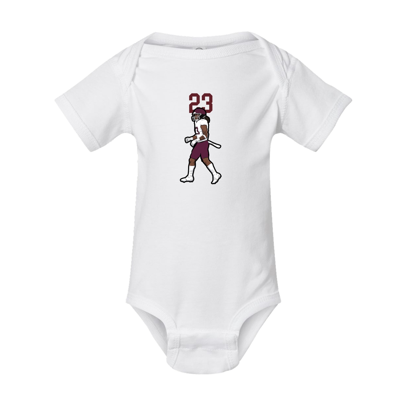 Baby Onesie — Number Top in White
