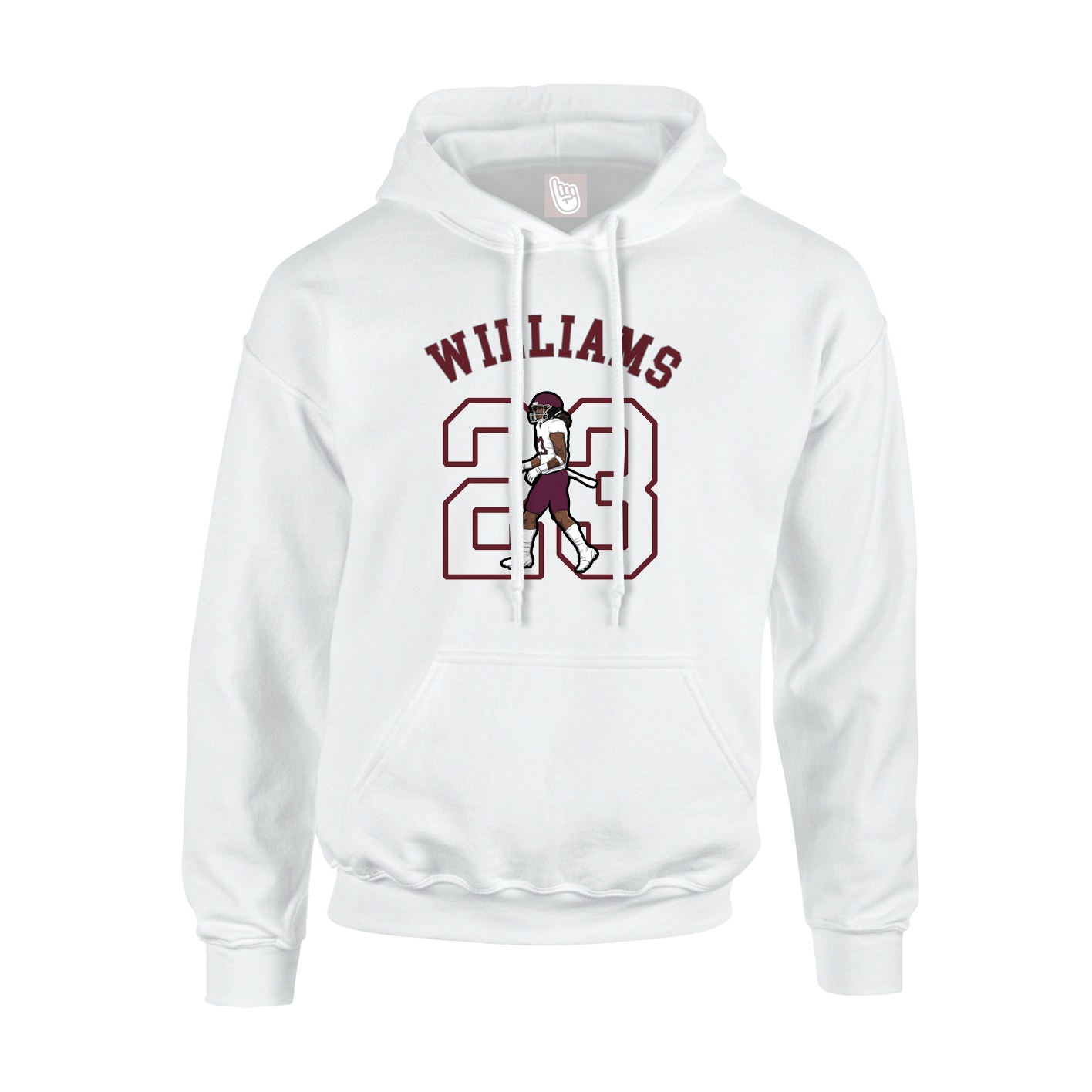 Hoodie — Shirsey Arch in White